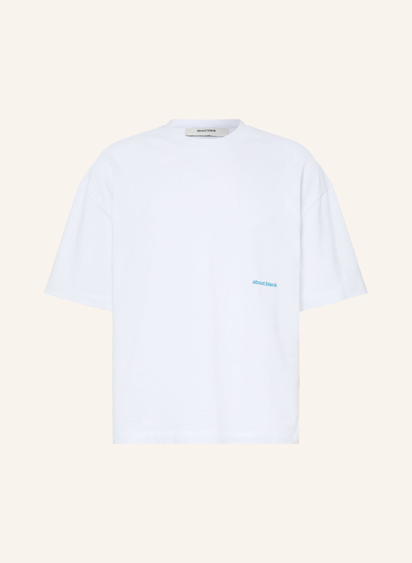 about:blank T-Shirt: WEISS / GRÜN / HELLBLAU