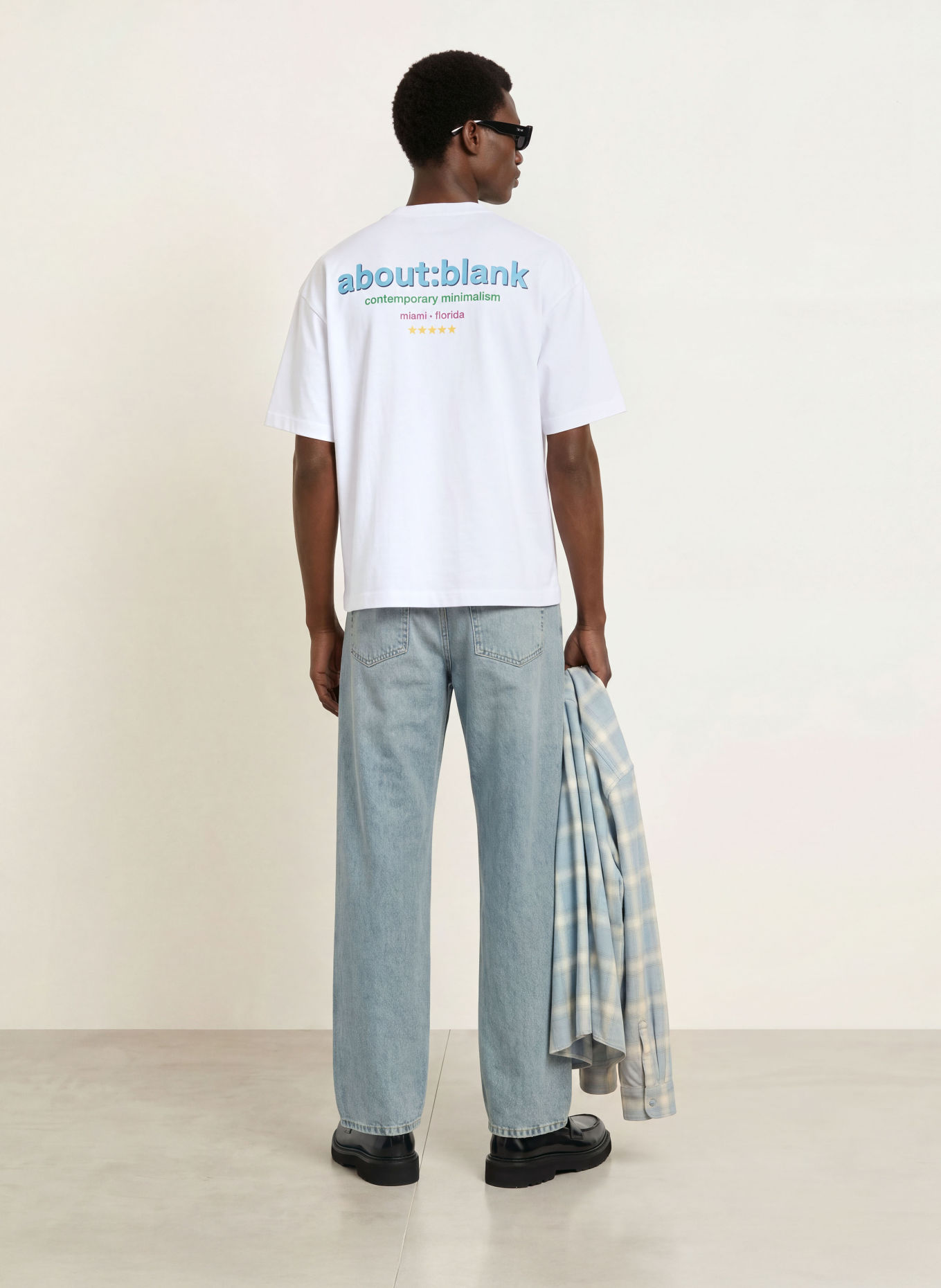 about:blank T-Shirt: WEISS / GRÜN / HELLBLAU