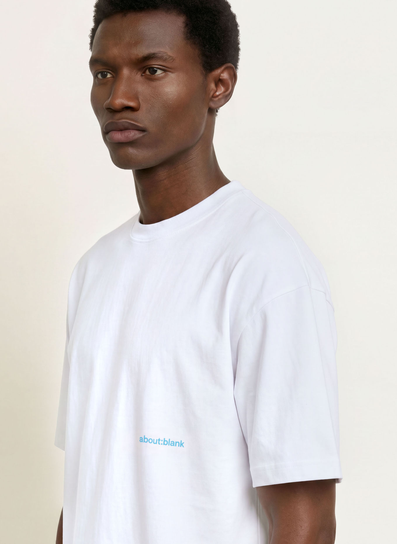 about:blank T-Shirt: WEISS / GRÜN / HELLBLAU