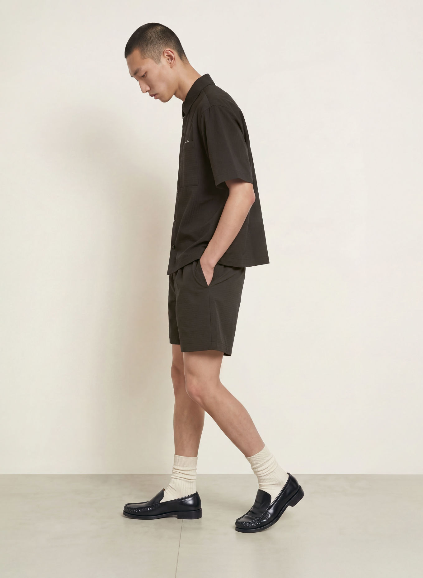 about:blank Short-sleeve shirt: BLACK