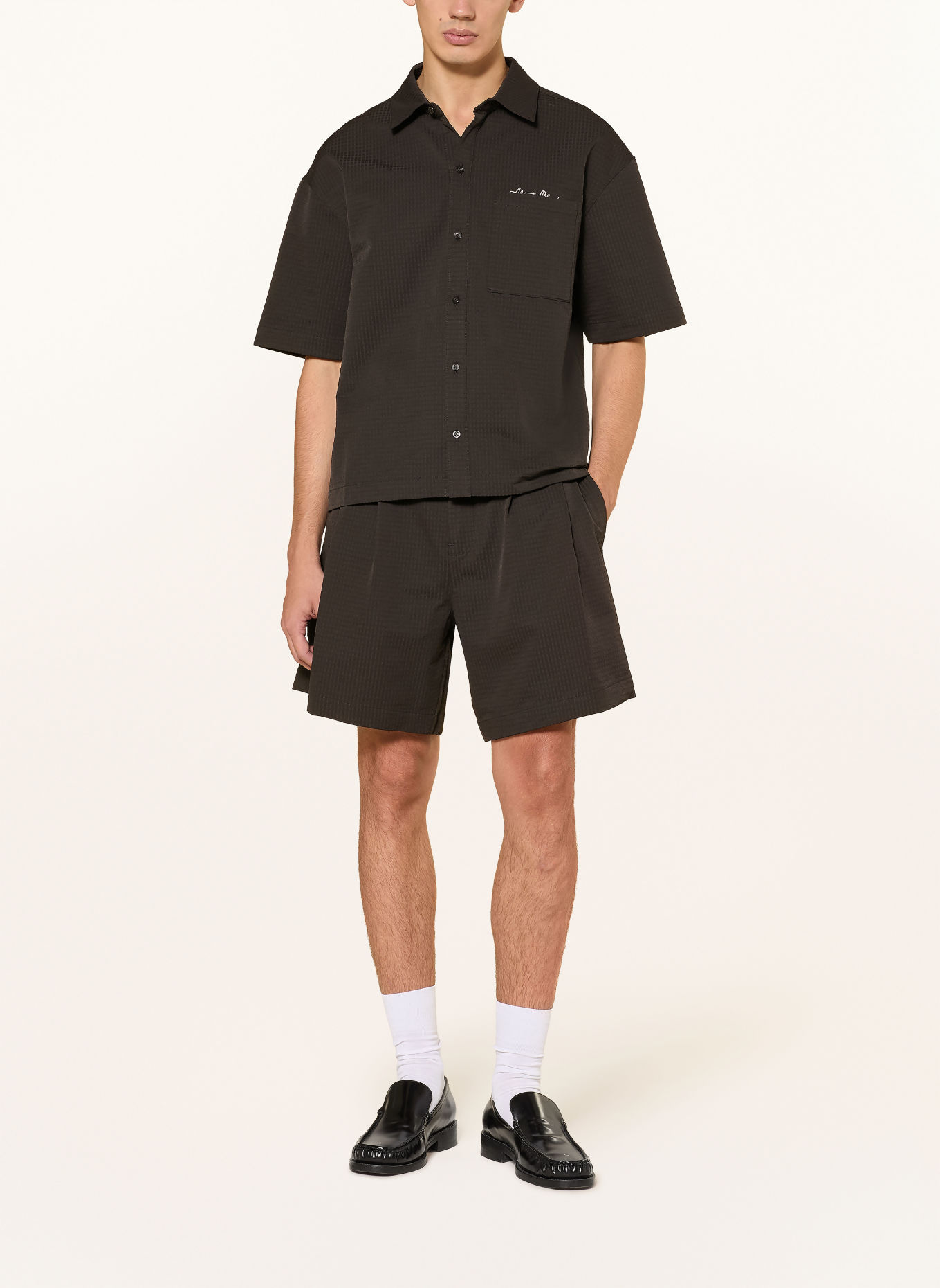 about:blank Short-sleeve shirt: BLACK