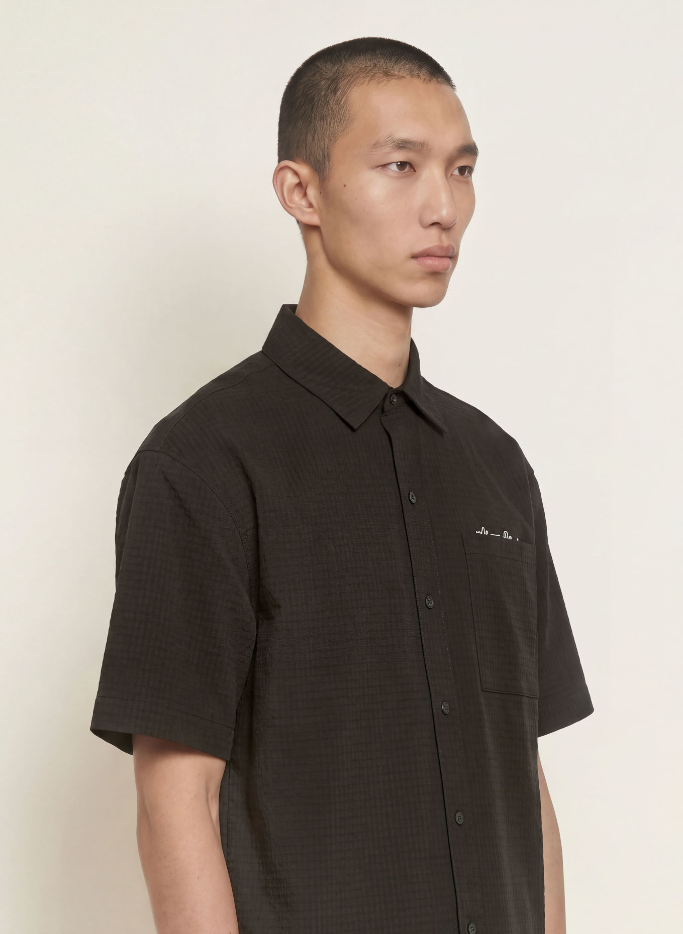 about:blank Short-sleeve shirt: BLACK