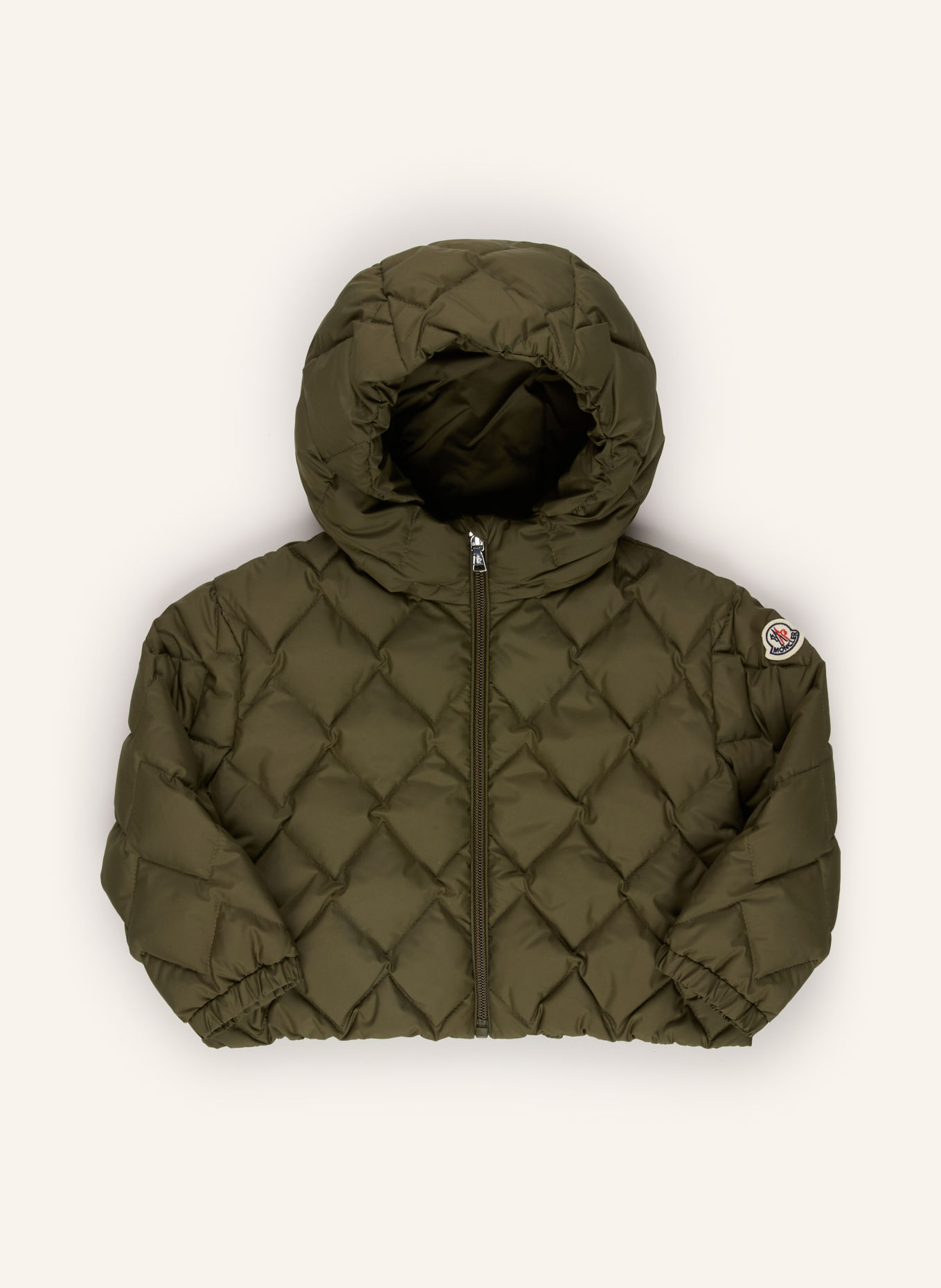 MONCLER enfant Jacheta din puf AVA: VERDE ÎNCHIS