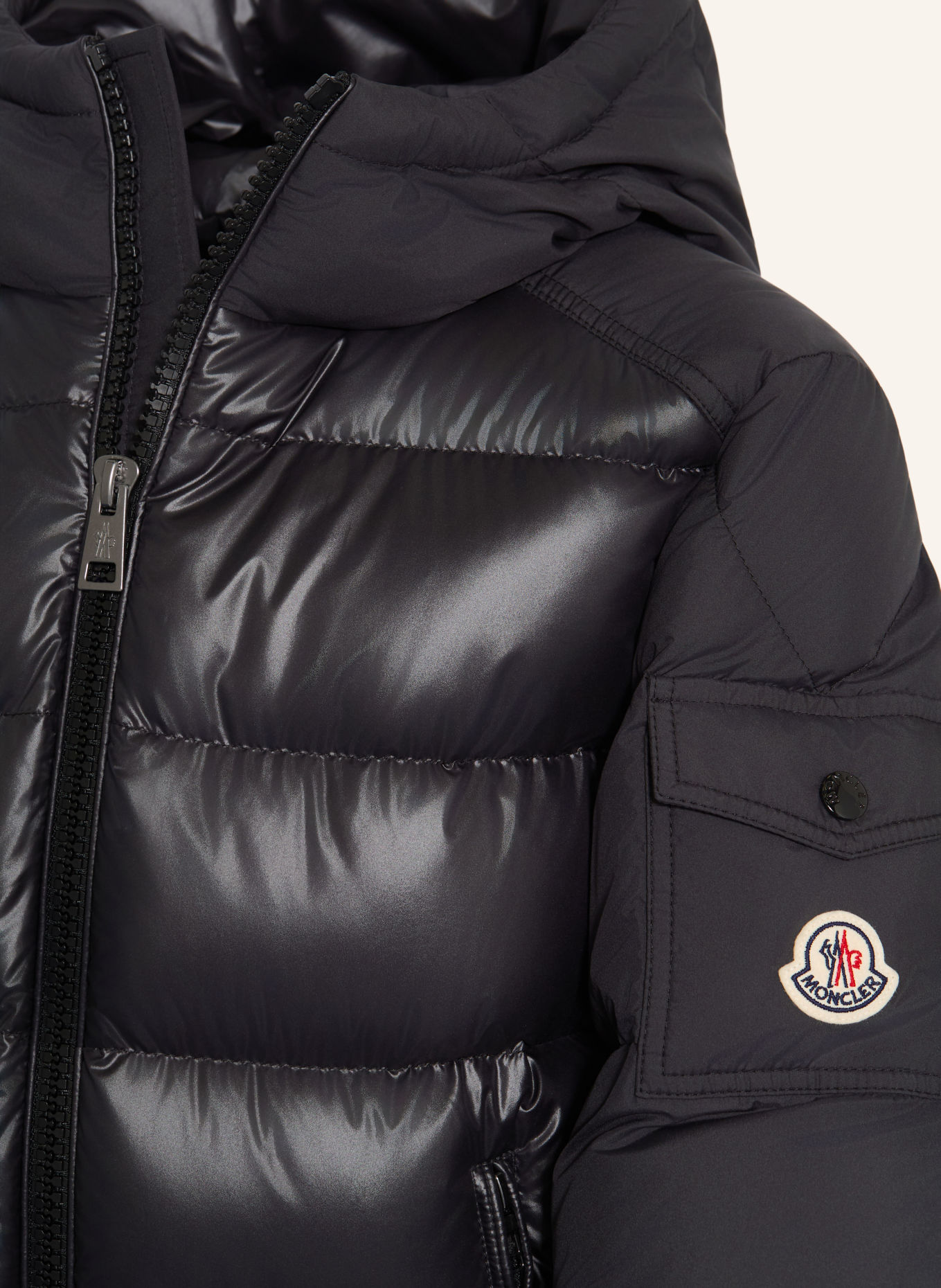 MONCLER enfant Jachetă din puf HYOSERIS: NEGRU