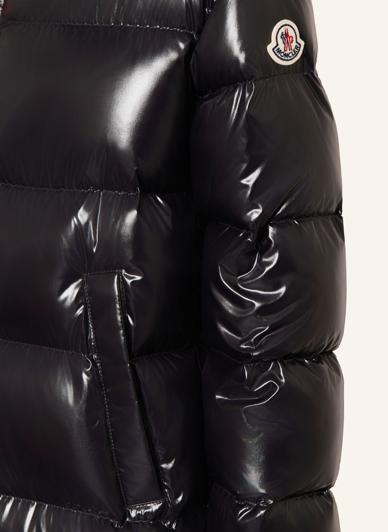 MONCLER enfant Daunenmantel GANEVRY: SCHWARZ