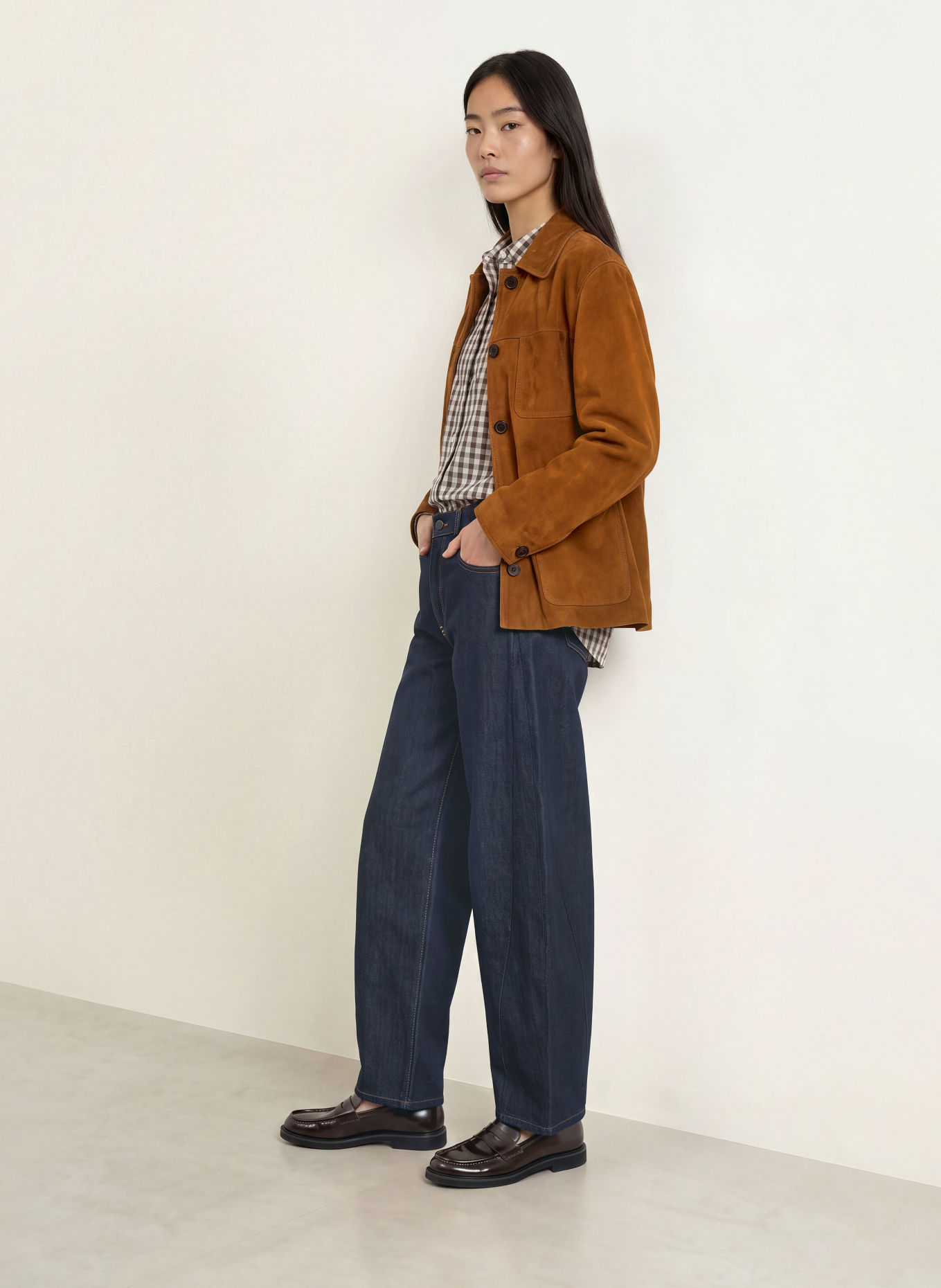 PNTS Barrel jeans THE O SHAPE: 22 DUNKELBLAU