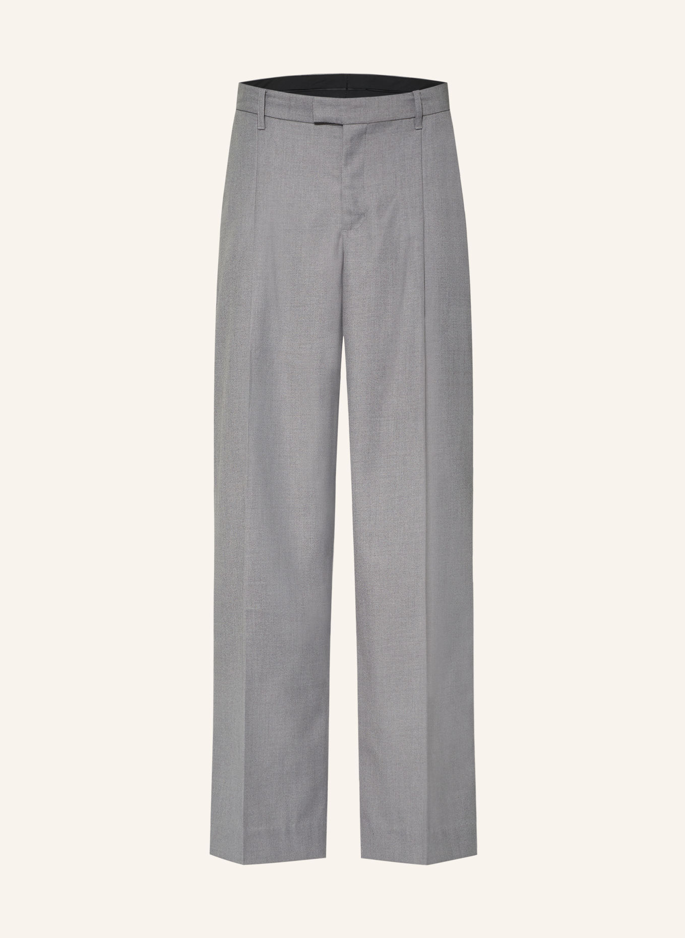 about:blank Chino kalhoty Tailored Wide Fit: ŠEDÁ