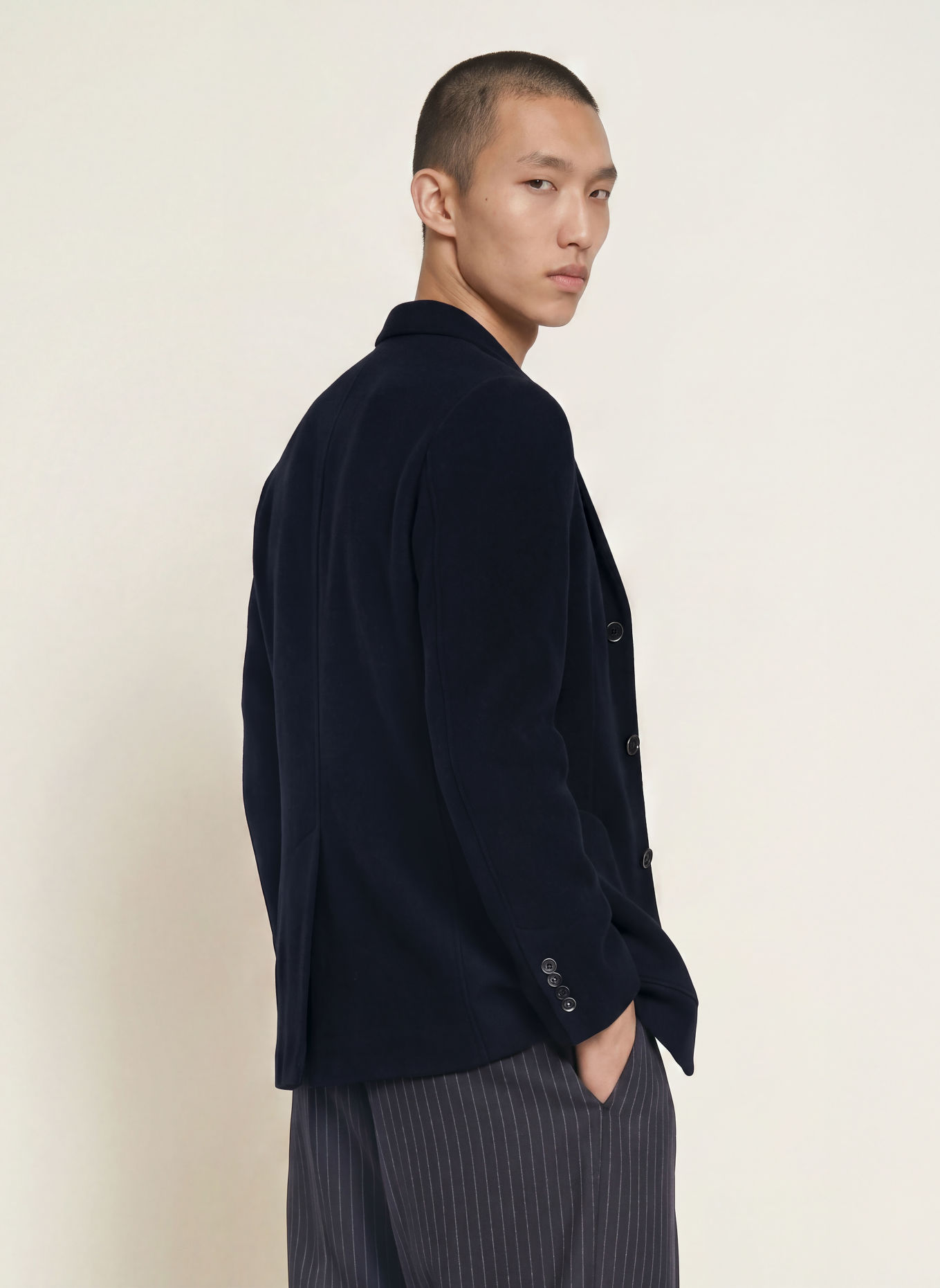BARENA VENEZIA Colbert SLANEGA Slim Fit: DONKERBLAUW
