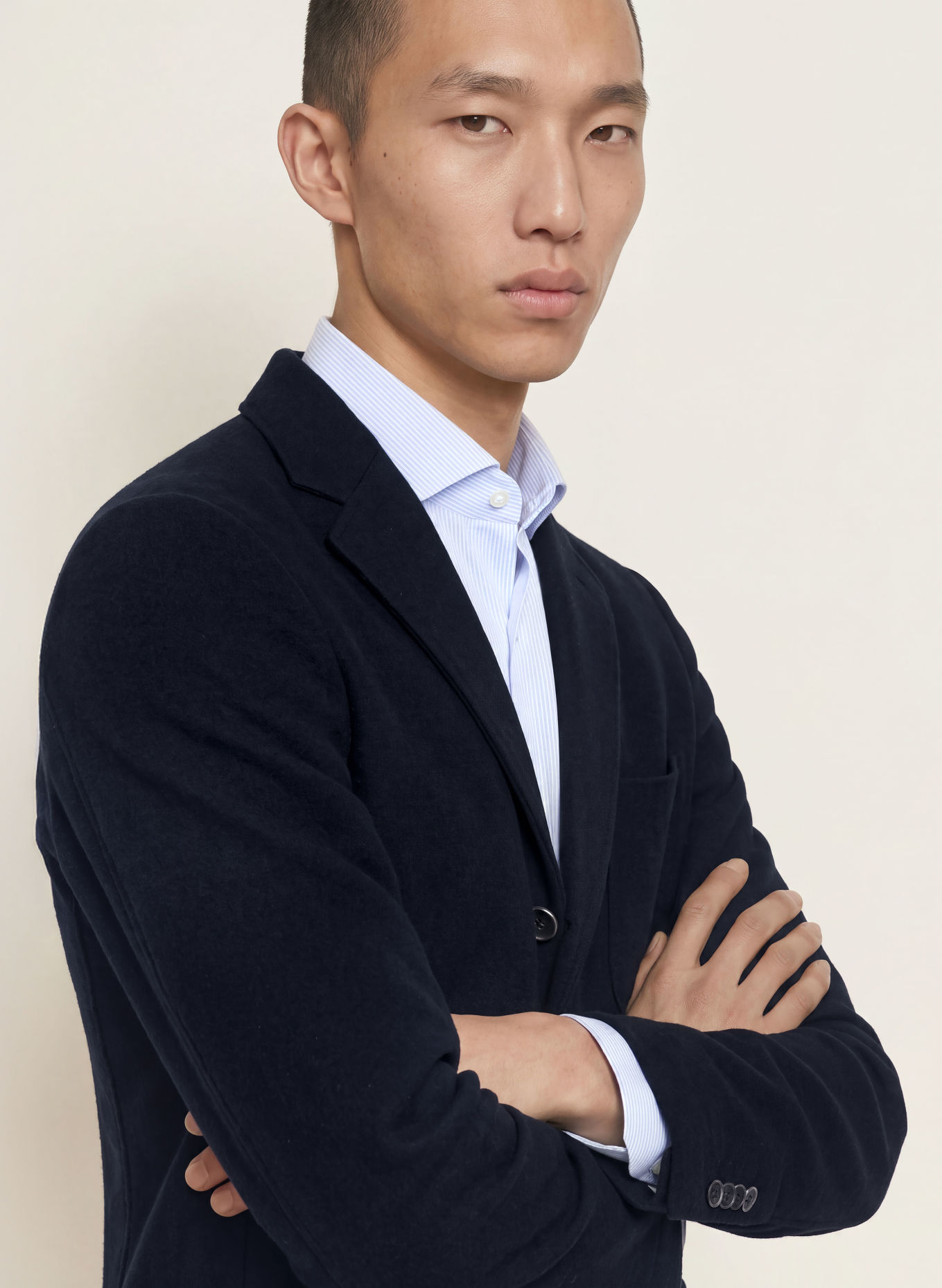 BARENA VENEZIA Colbert SLANEGA Slim Fit: DONKERBLAUW