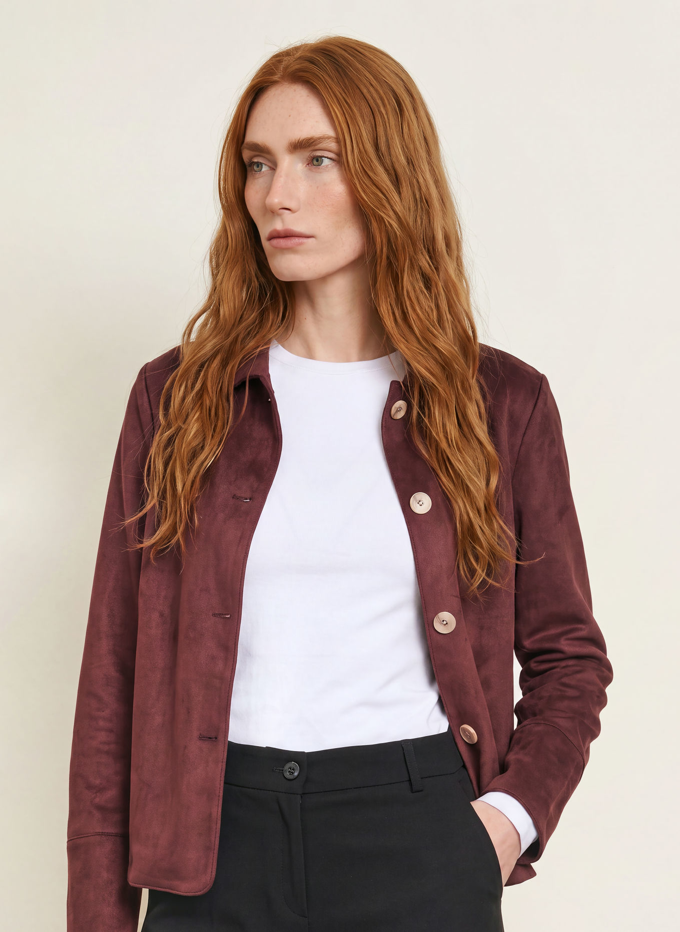 White Label Kurtka imitująca skórę: FIOLETOWY