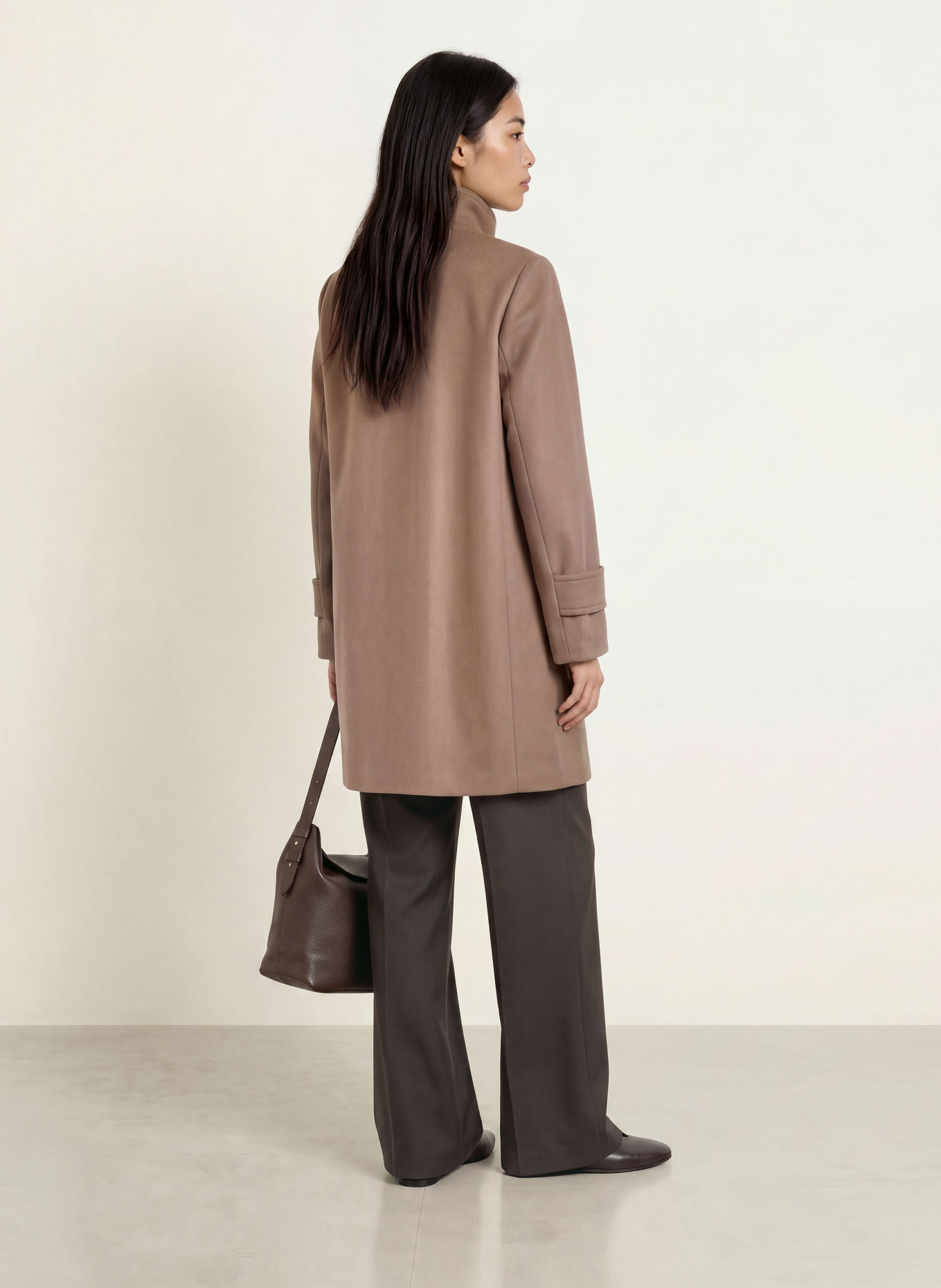FUCHS SCHMITT Wollen mantel JACKSONVILLE: TAUPE