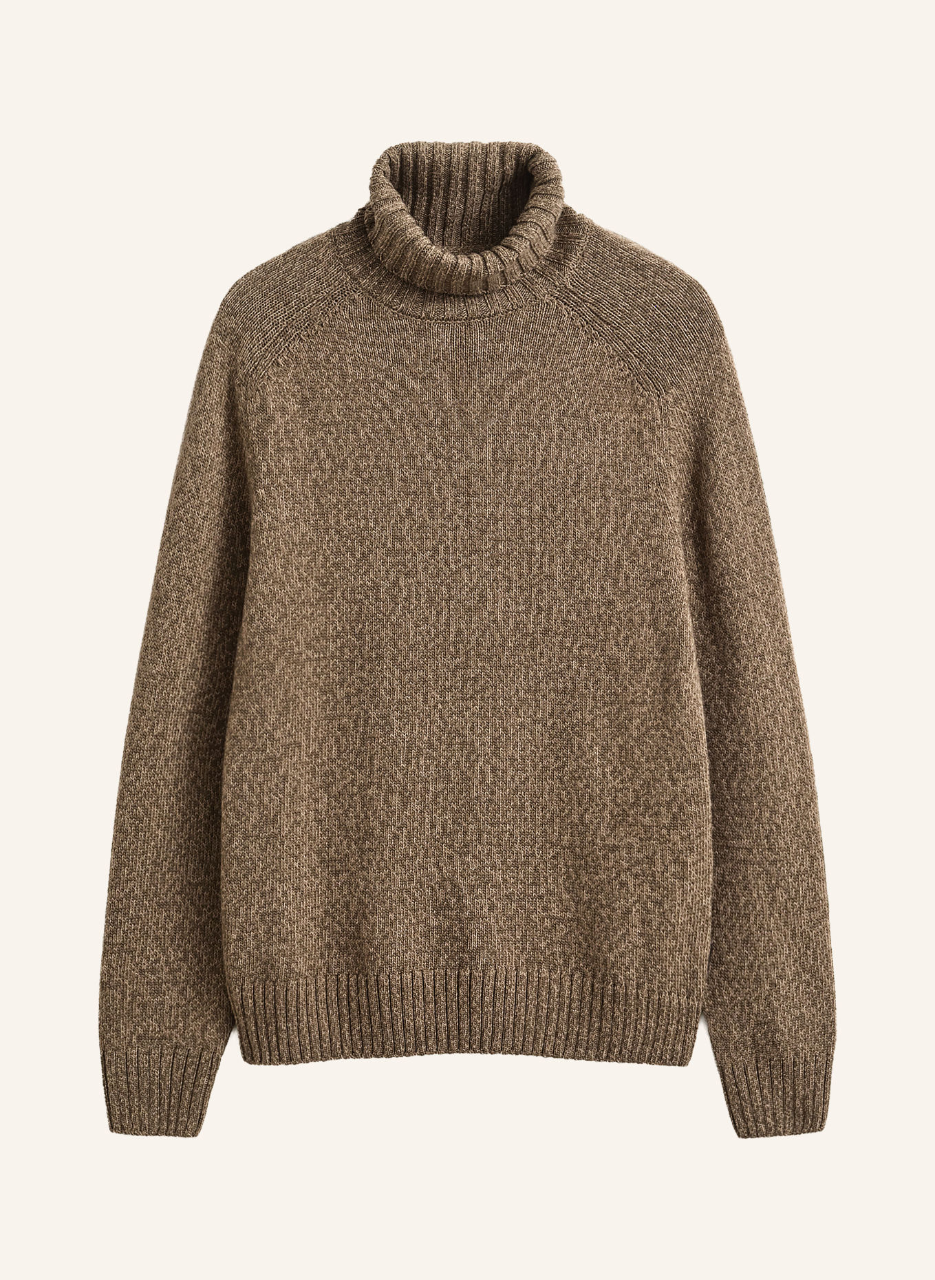 GANT Rullekravepullover: TAUPE