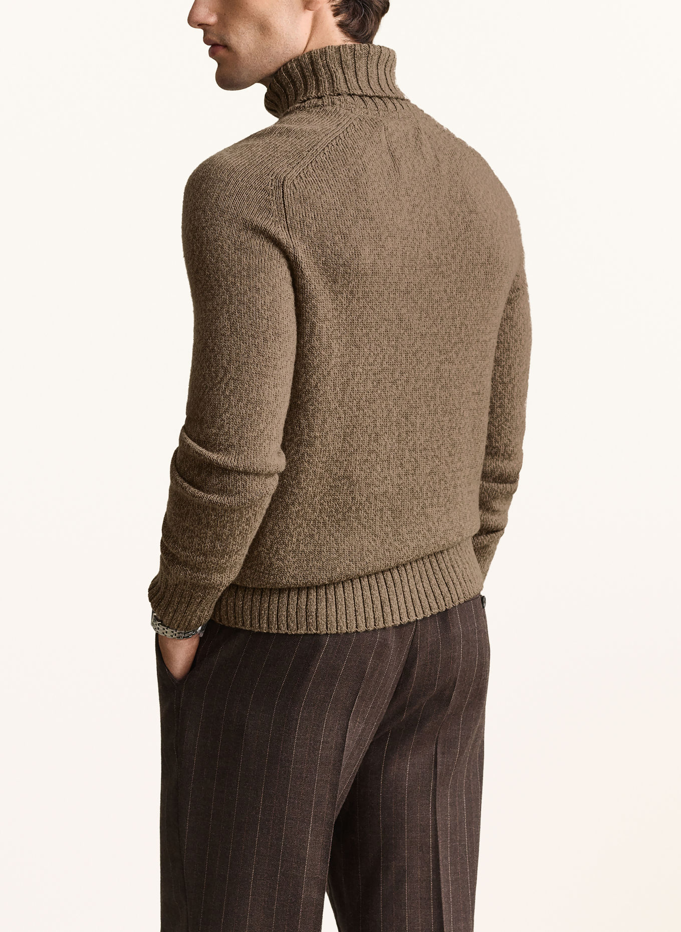 GANT Rullekravepullover: TAUPE