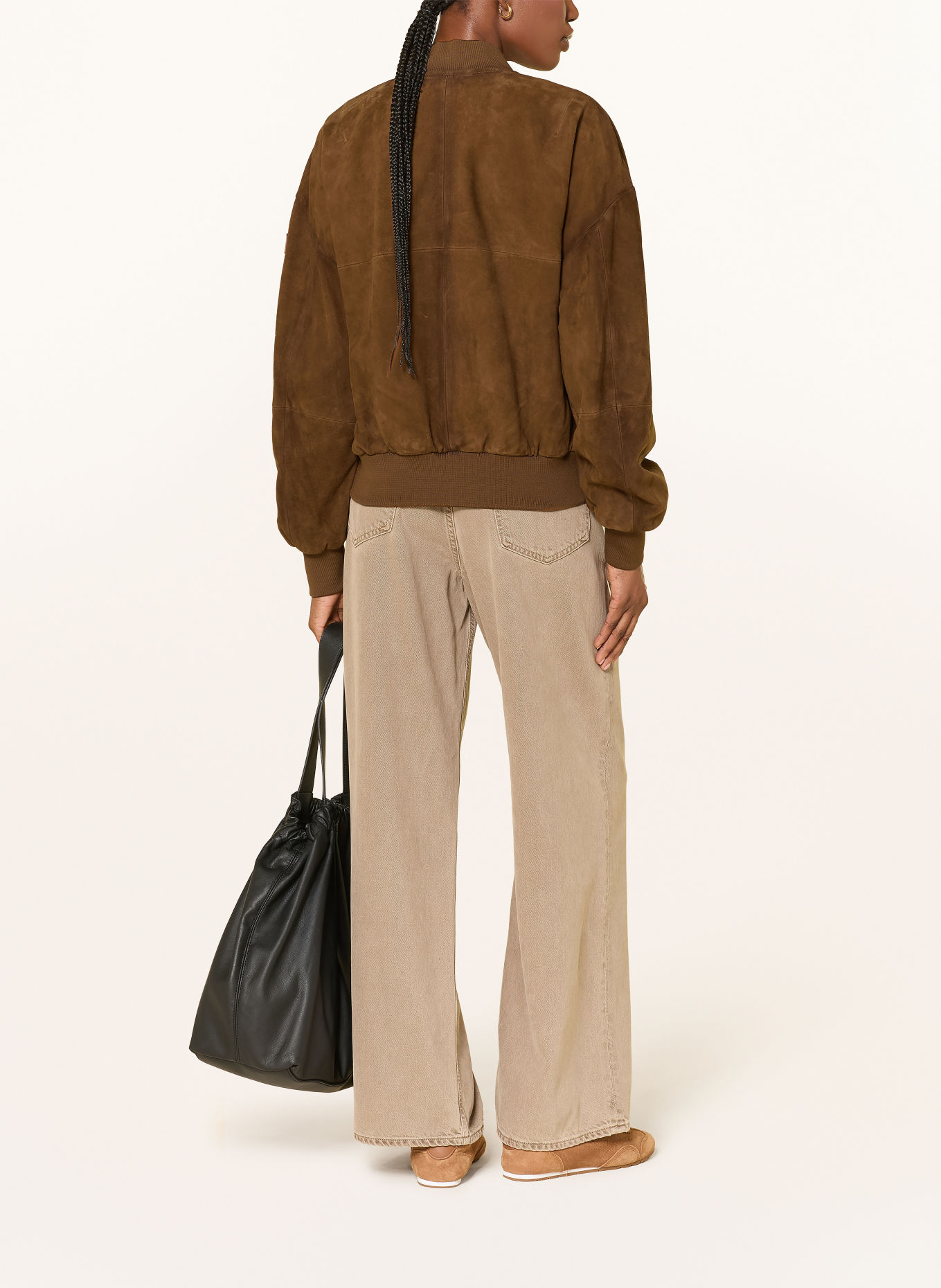 PEUTEREY Blouson en cuir RUTI: MARRON