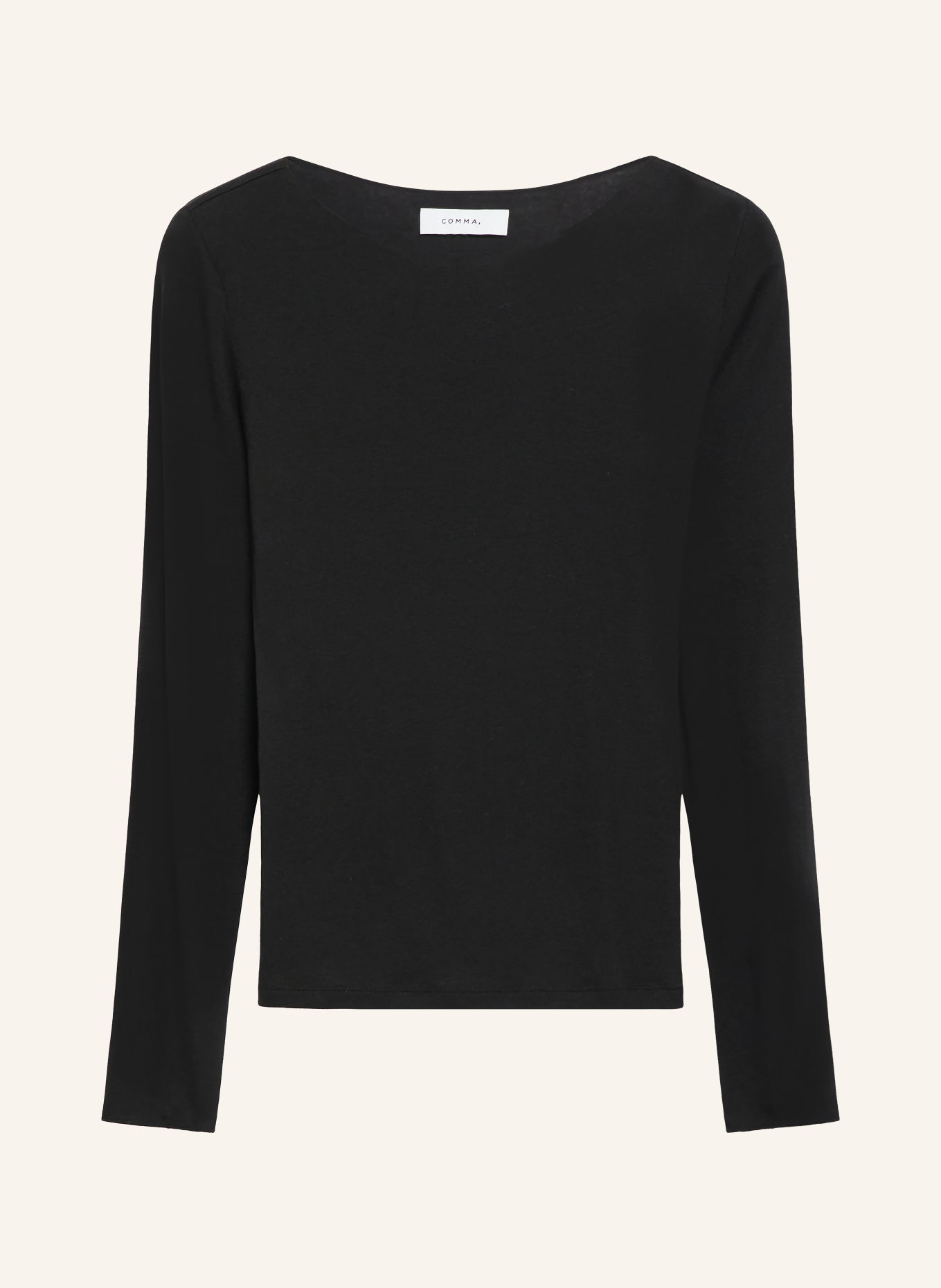comma Longsleeve: SCHWARZ
