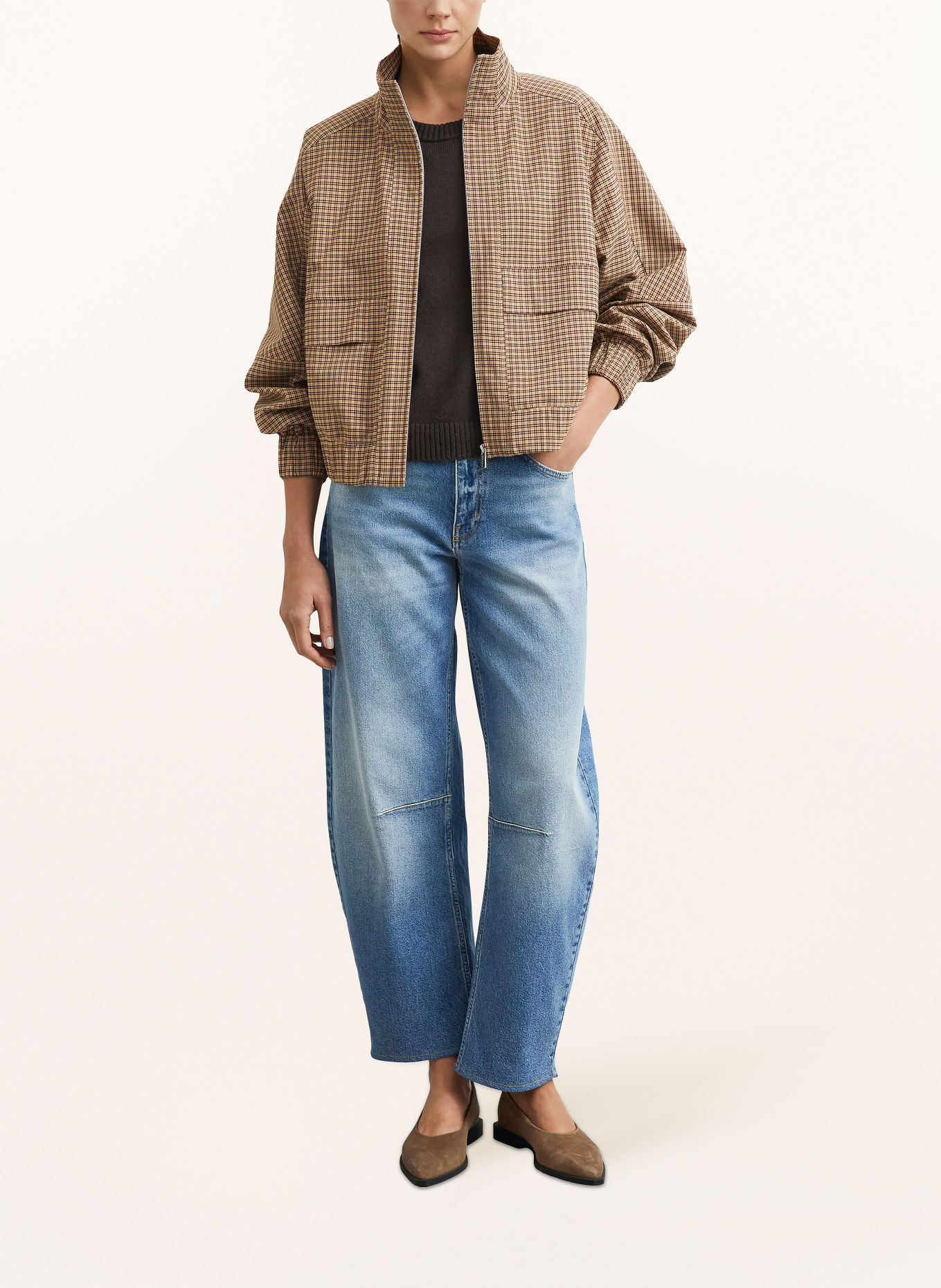 comma Blouson: BRUN / LYSEBRUN