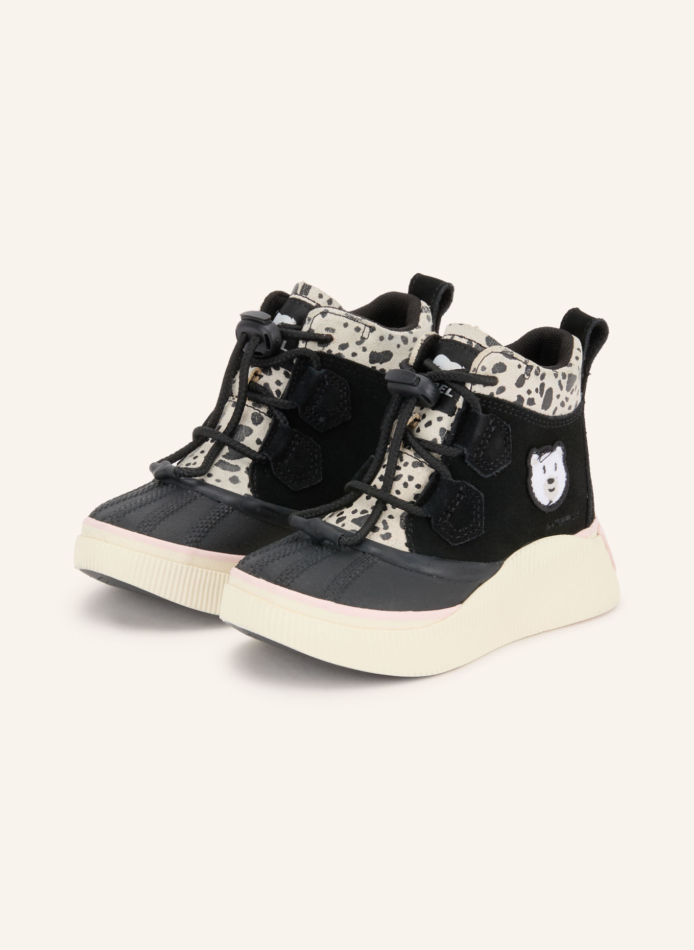 SOREL Veterboots OUT N ABOUT™ IV CLASSIC: ZWART / ROZE / ECRU