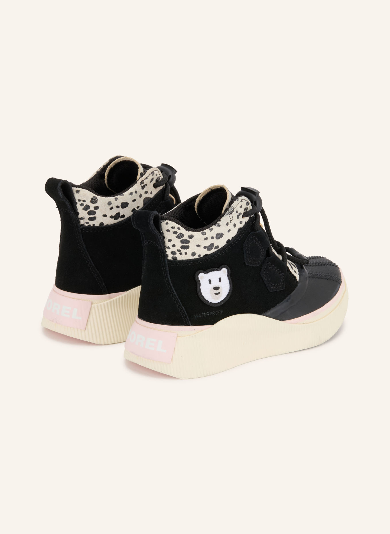 SOREL Veterboots OUT N ABOUT™ IV CLASSIC: ZWART / ROZE / ECRU