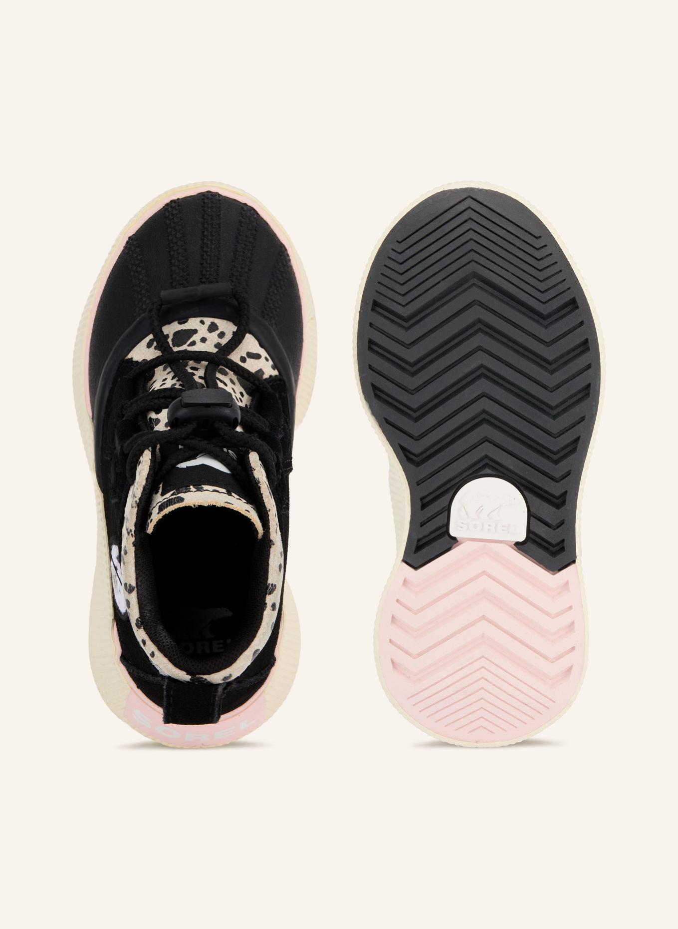 SOREL Veterboots OUT N ABOUT™ IV CLASSIC: ZWART / ROZE / ECRU