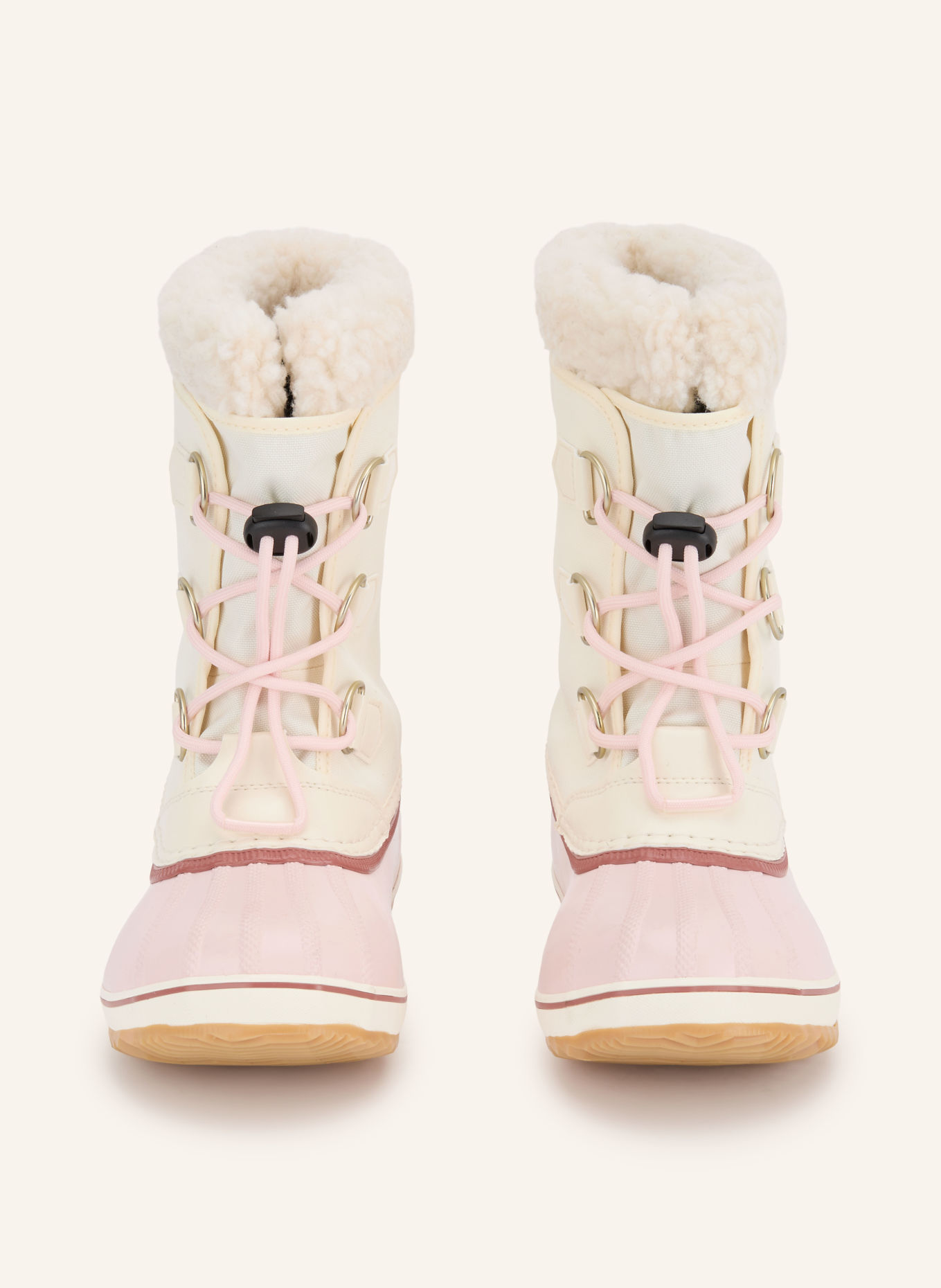 SOREL Boots BIG KIDS YOOT PAC: CRÈME / ROSÉ / VIEUX ROSE