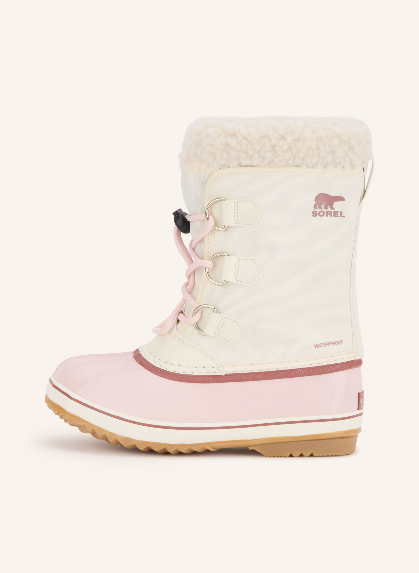 SOREL Boots BIG KIDS YOOT PAC: CRÈME / ROSÉ / VIEUX ROSE
