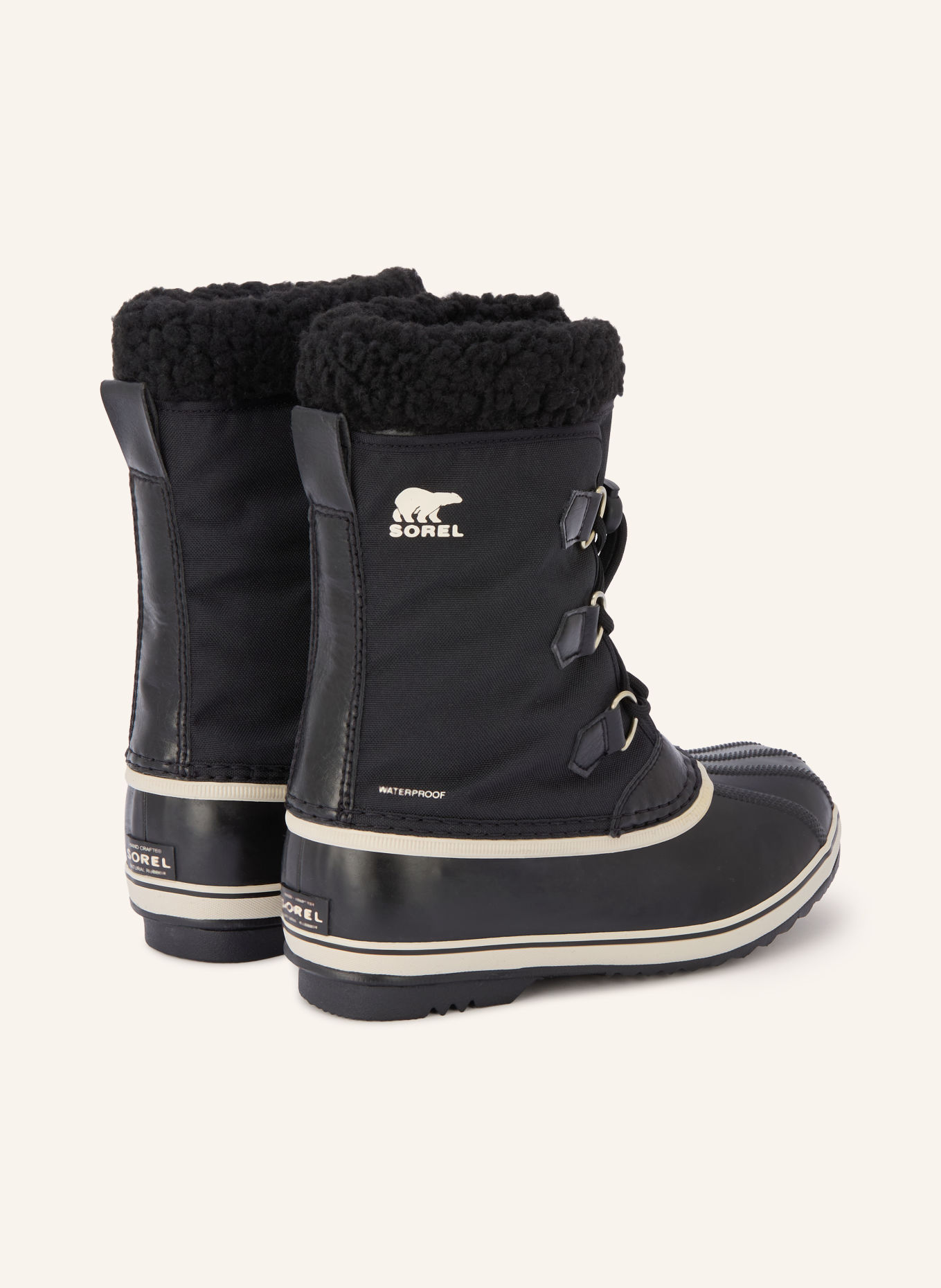 SOREL Boots BIG KIDS YOOT PAC: ZWART / WIT