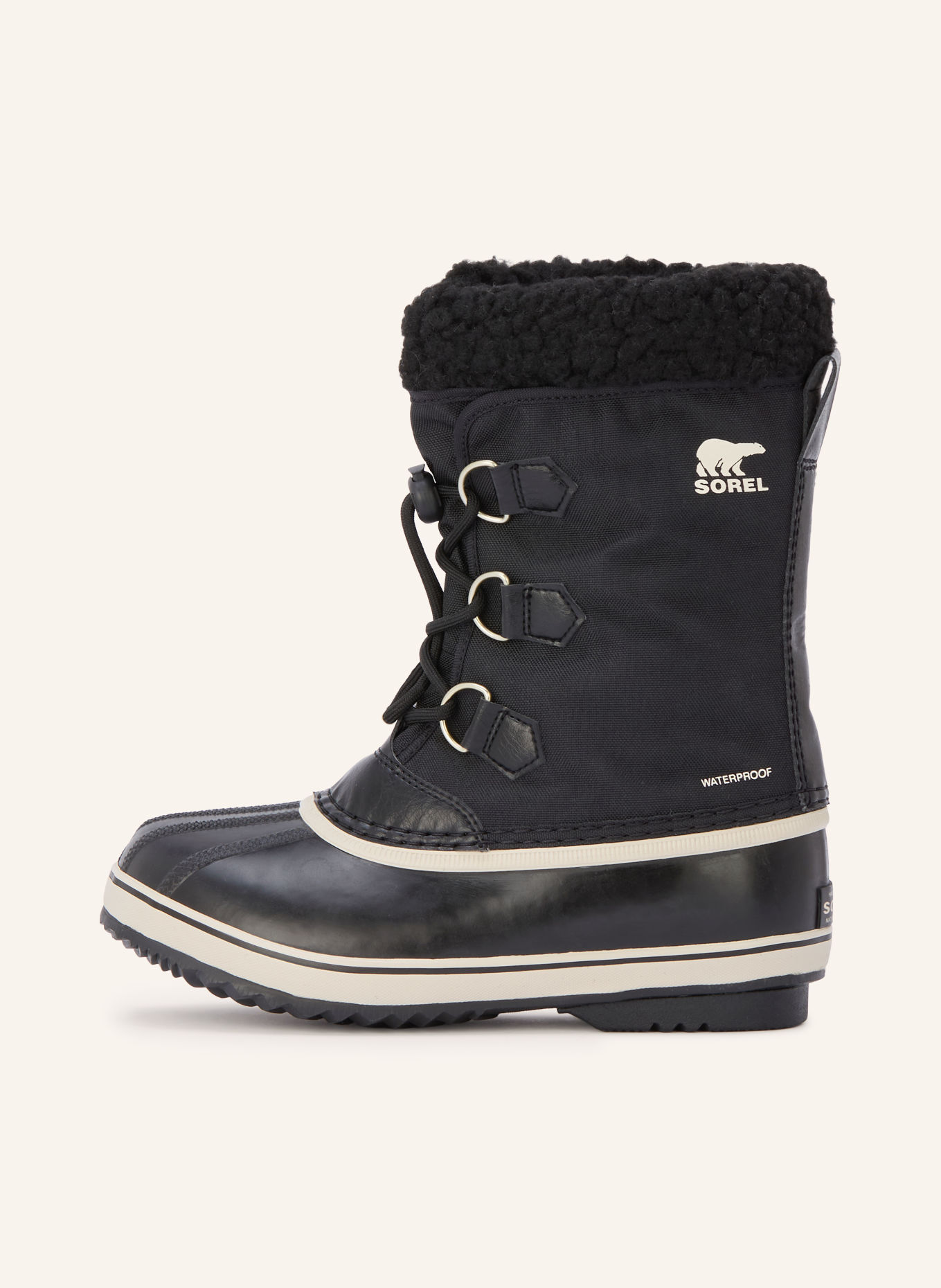 SOREL Boots BIG KIDS YOOT PAC: ZWART / WIT