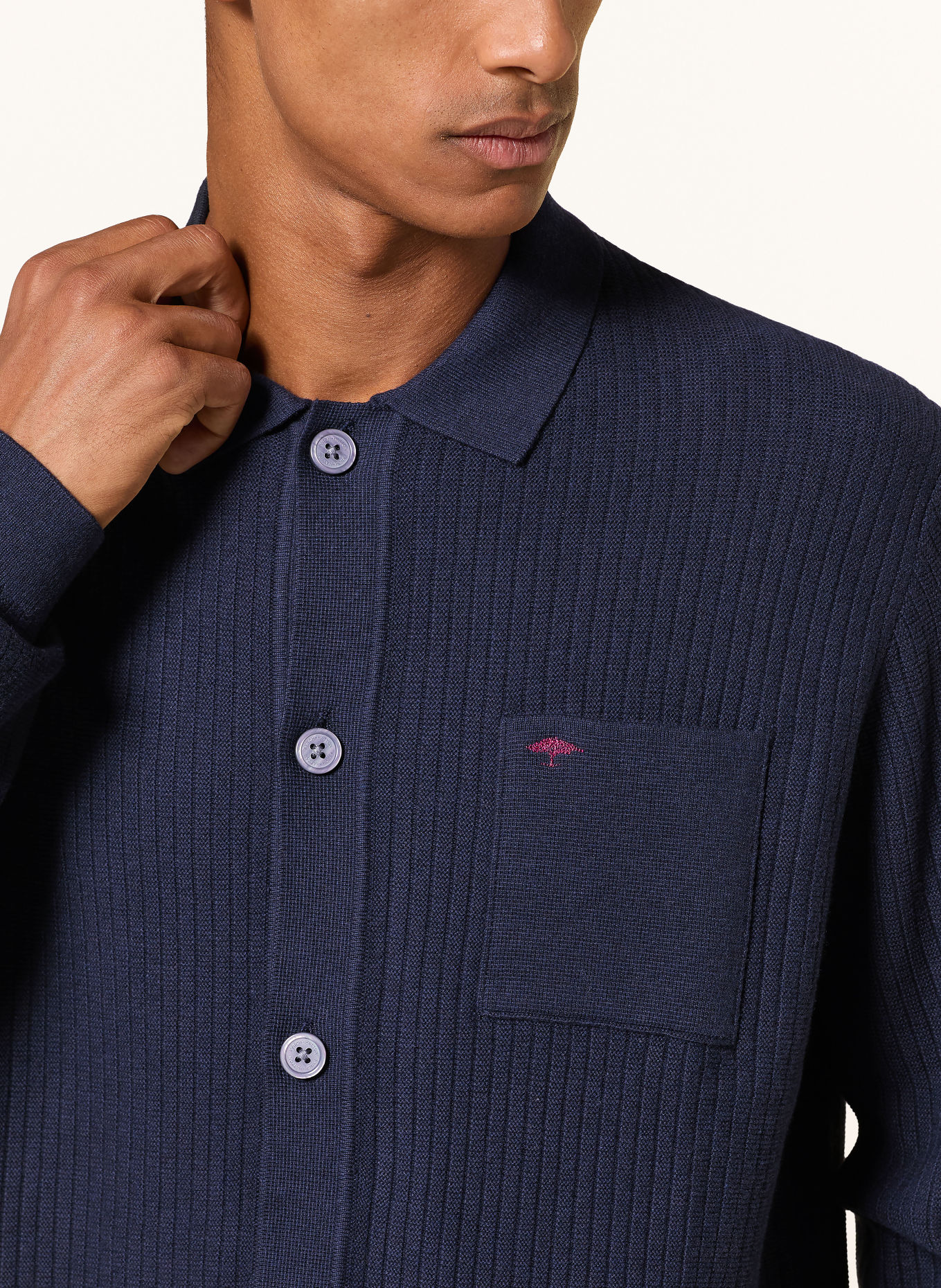 FYNCH-HATTON Vest: DONKERBLAUW