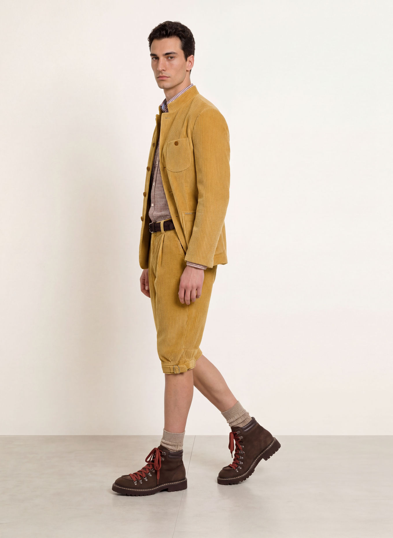 Luis Trenker Cordbyxor LUSTANISLAUS med kortare benlängd: BEIGE