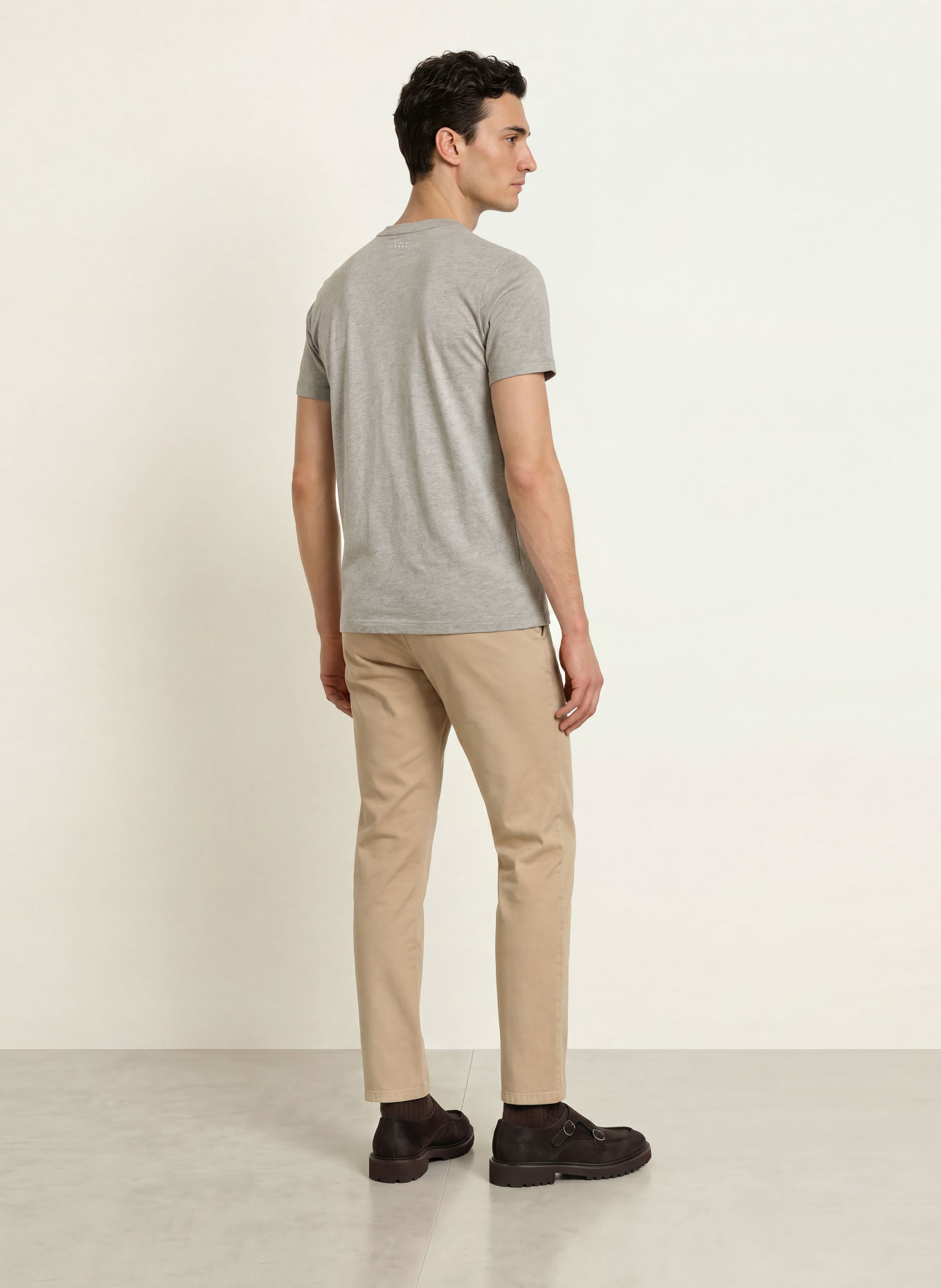 Luis Trenker T-Shirt LUFACE: HELLGRAU / DUNKELGRAU / ROT