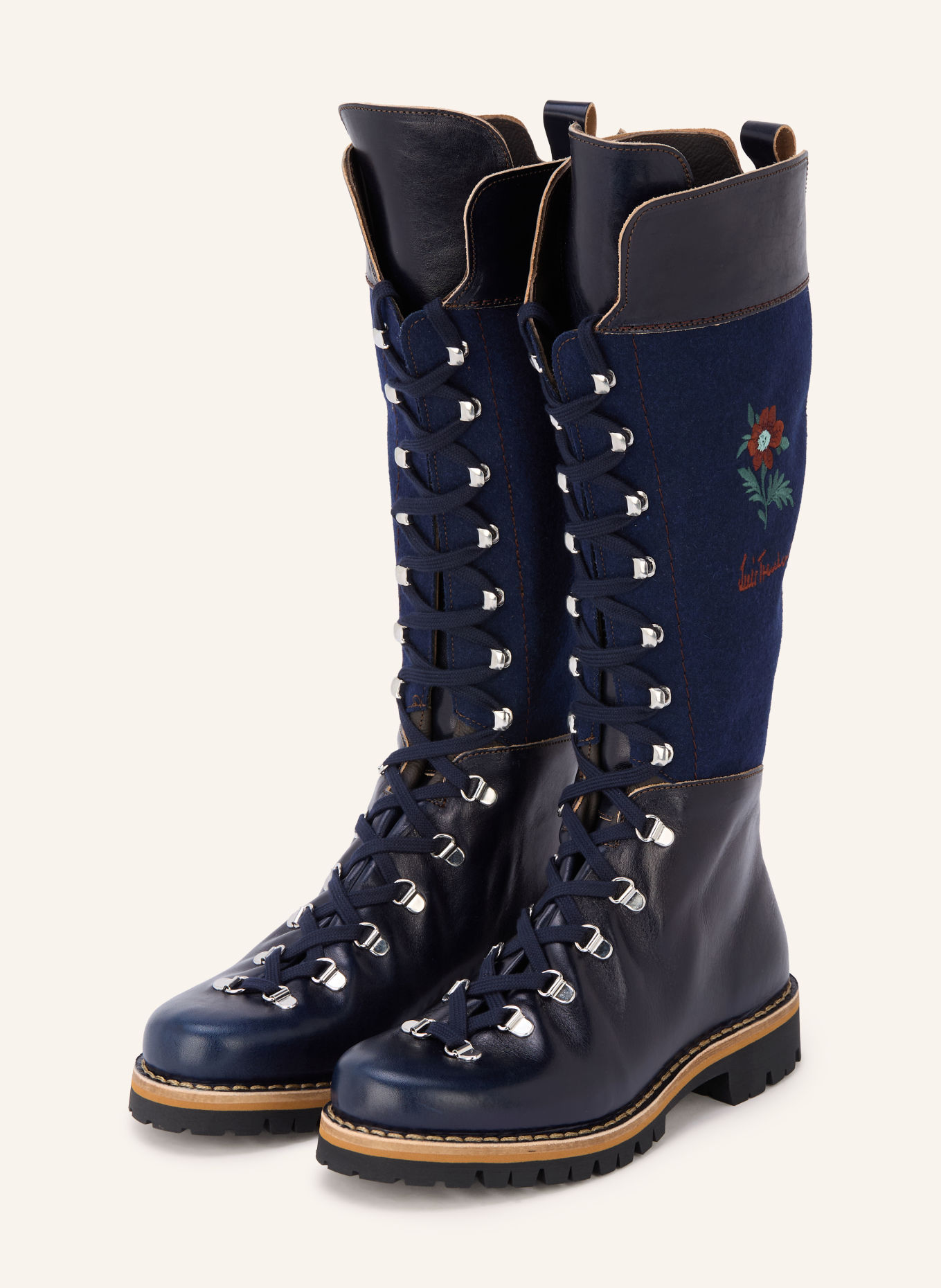Luis Trenker LUTINA Boots: DARK BLUE / BLUE