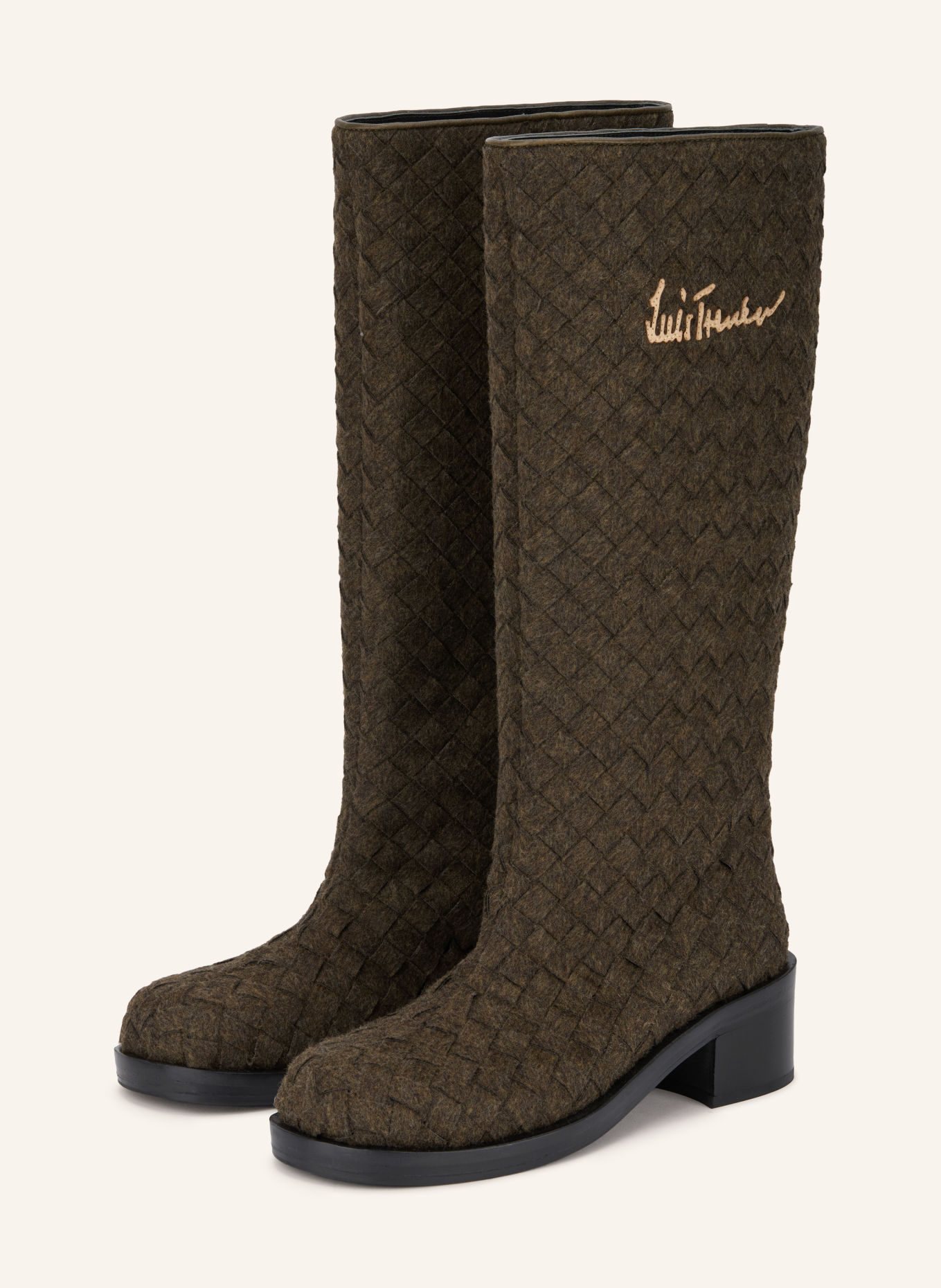 Luis Trenker Stövlar LUSTIEFEL: MÖRKGRÖN / BEIGE