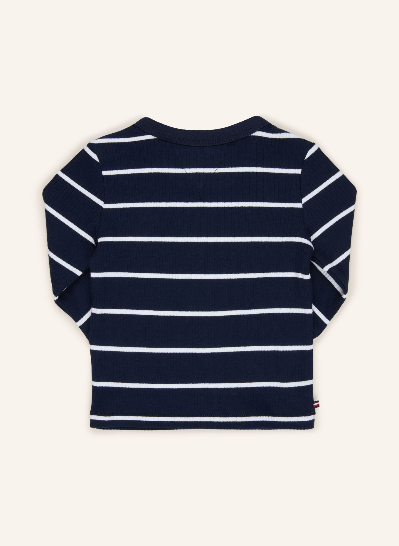 TOMMY HILFIGER Longsleeve: DONKERBLAUW / WIT
