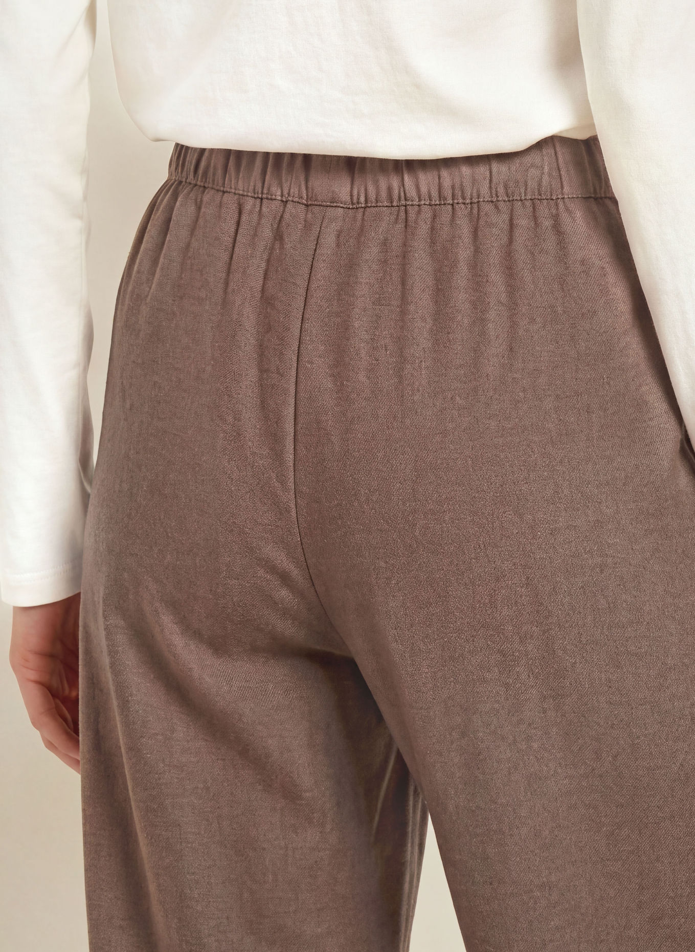 SCHIESSER Loungebroek van flanel: BRUIN