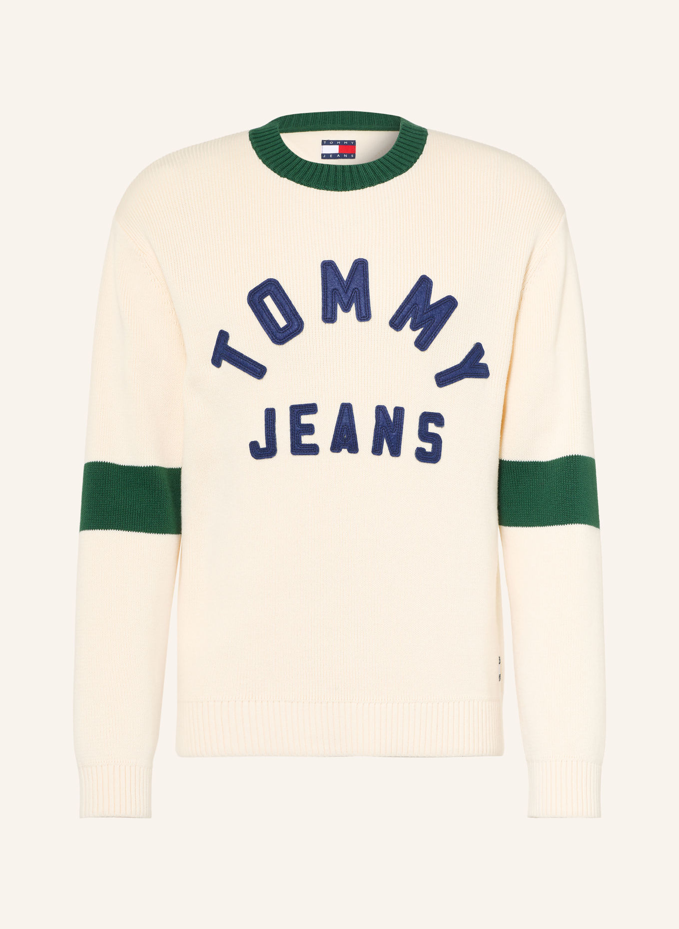 TOMMY JEANS Trøjer: CREME / MØRKEGRØN / MØRKEBLÅ