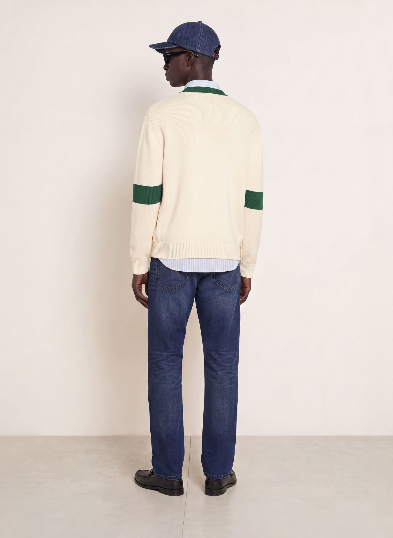 TOMMY JEANS Trøjer: CREME / MØRKEGRØN / MØRKEBLÅ