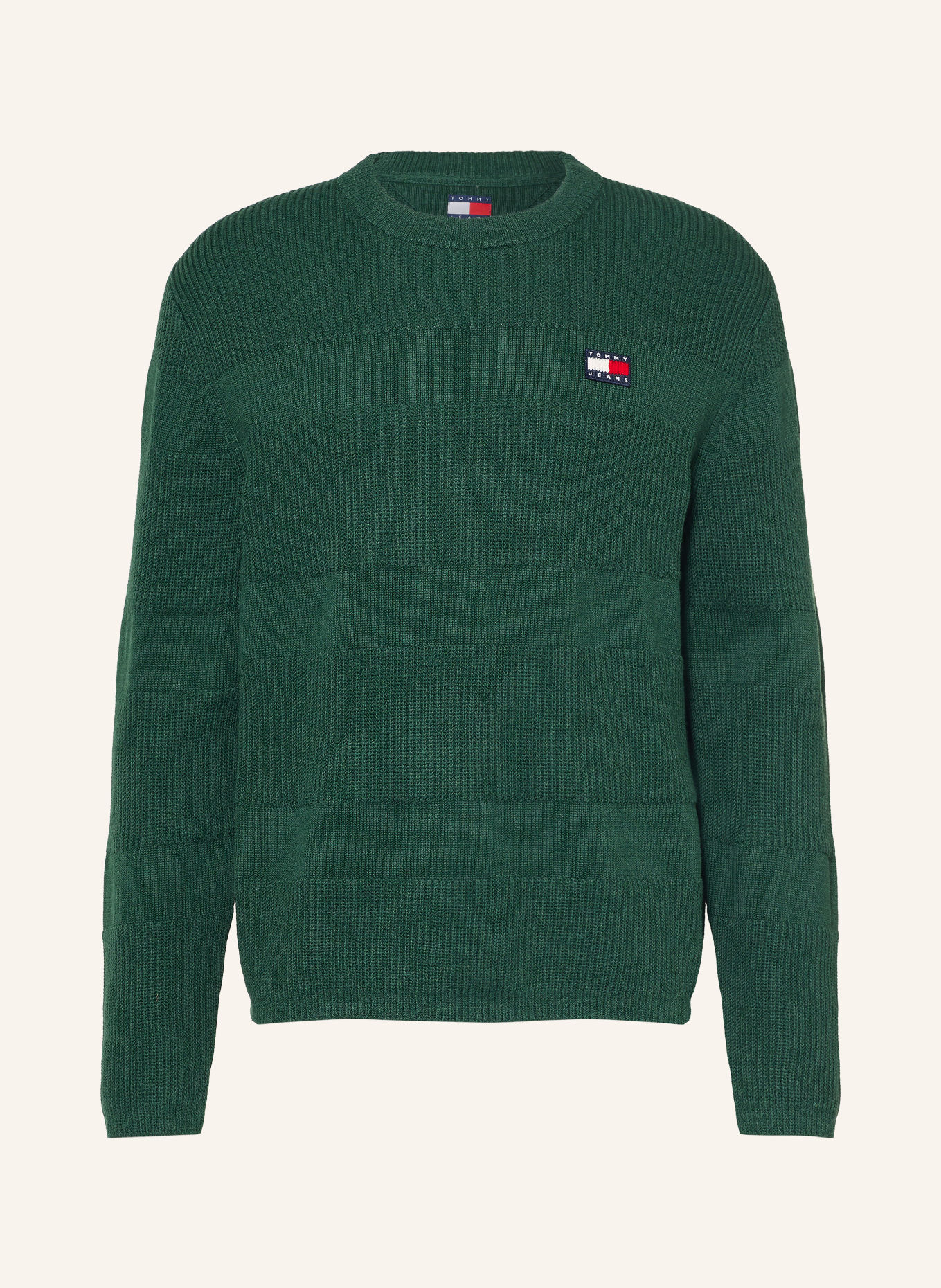 TOMMY JEANS Pullover: DUNKELGRÜN