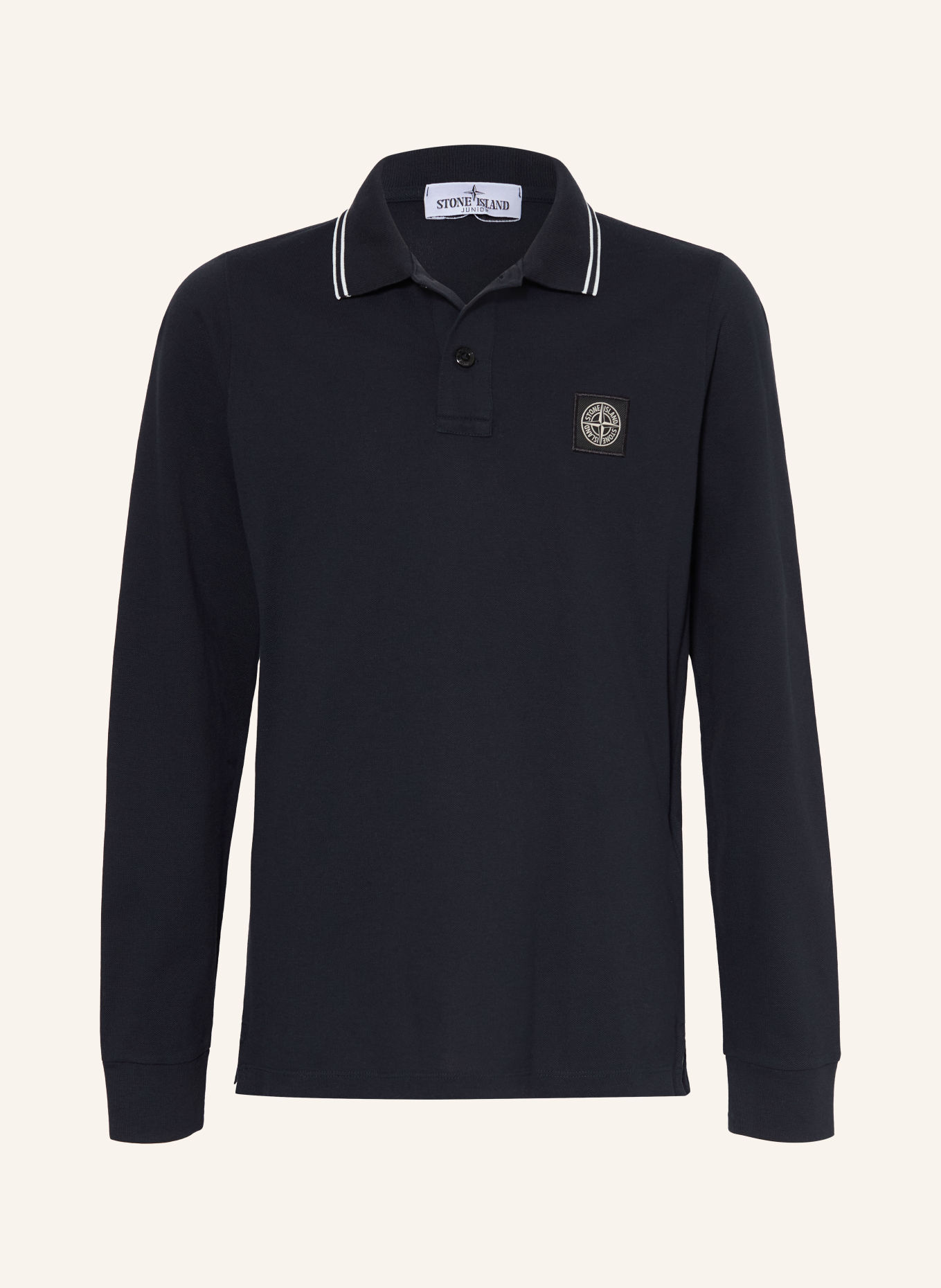 STONE ISLAND JUNIOR Piqué-Poloshirt: DUNKELBLAU