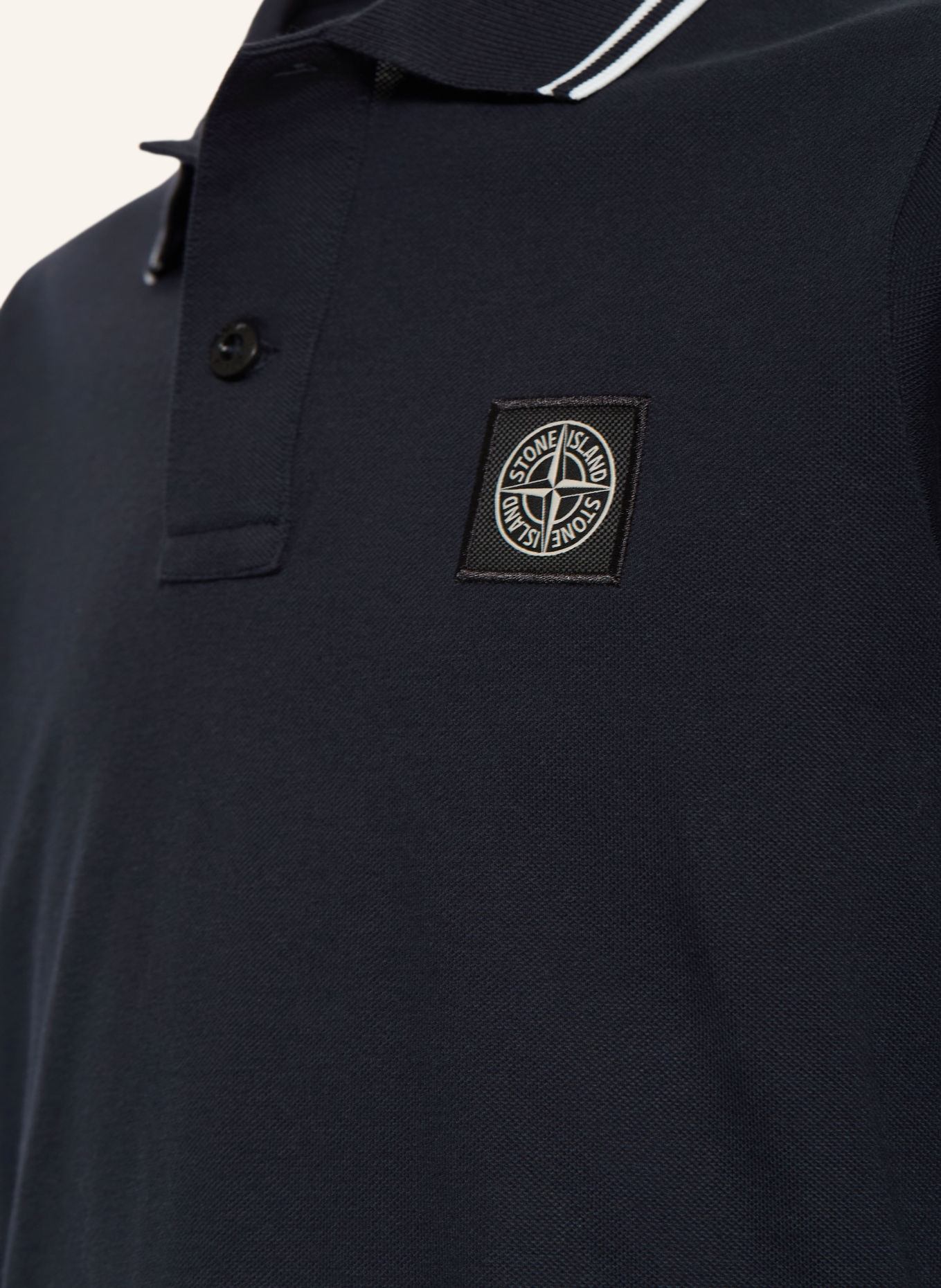 STONE ISLAND JUNIOR Piqué-Poloshirt: DUNKELBLAU