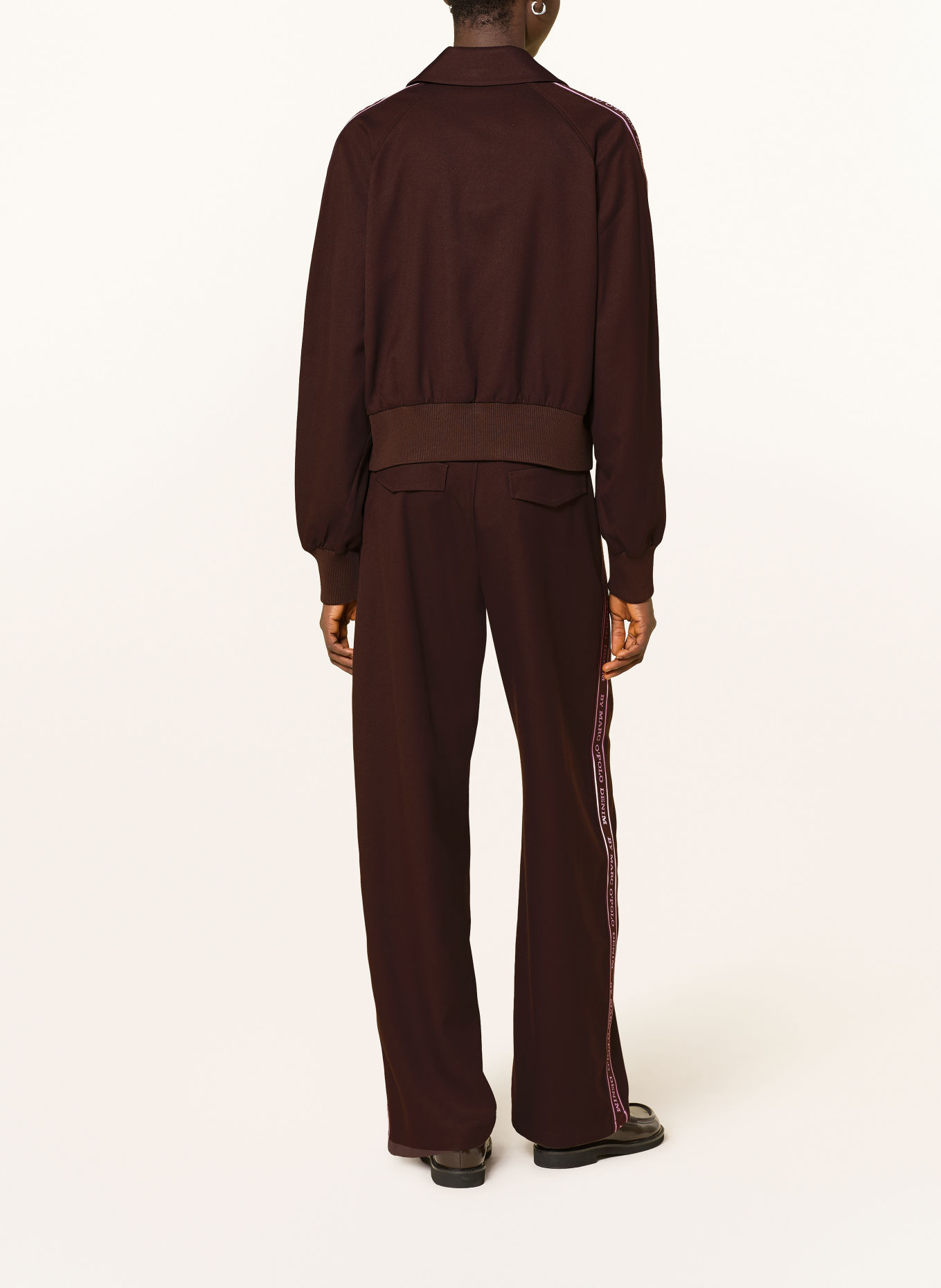 Marc O'Polo DENIM Blouson med galonstriber: MØRKEBRUN / PINK