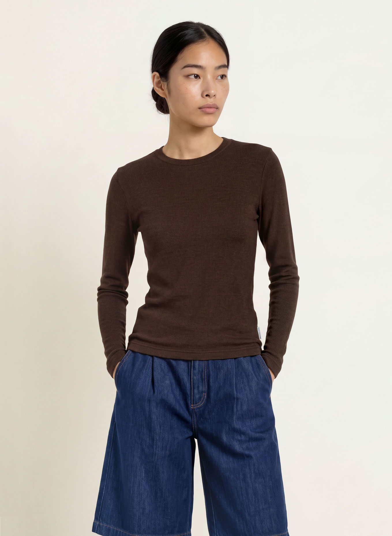 Marc O'Polo DENIM Long-sleeve shirt: DARK BROWN
