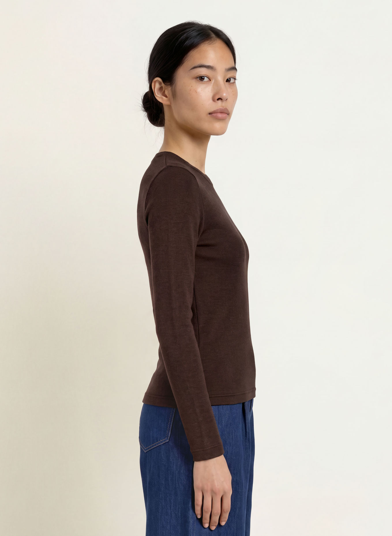 Marc O'Polo DENIM Long-sleeve shirt: DARK BROWN