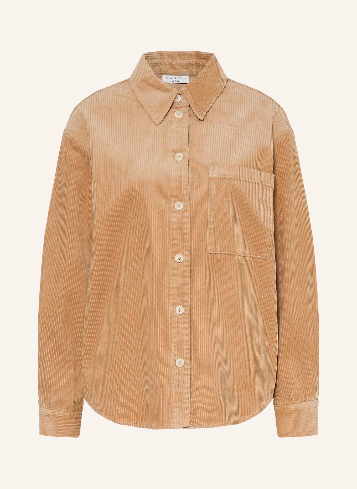 Marc O'Polo DENIM Hemdbluse aus Cord: BEIGE