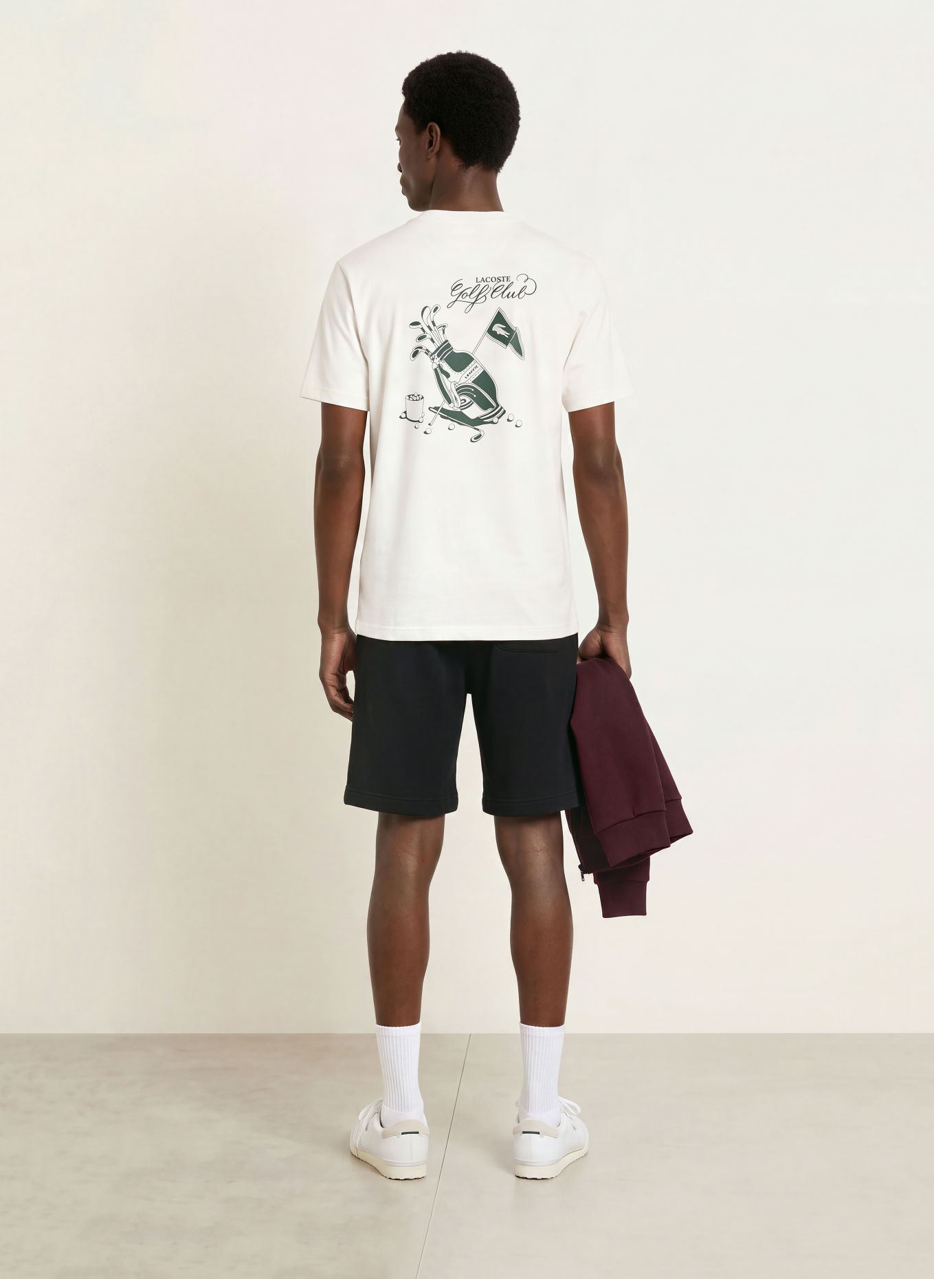 LACOSTE Sweatshort: ZWART