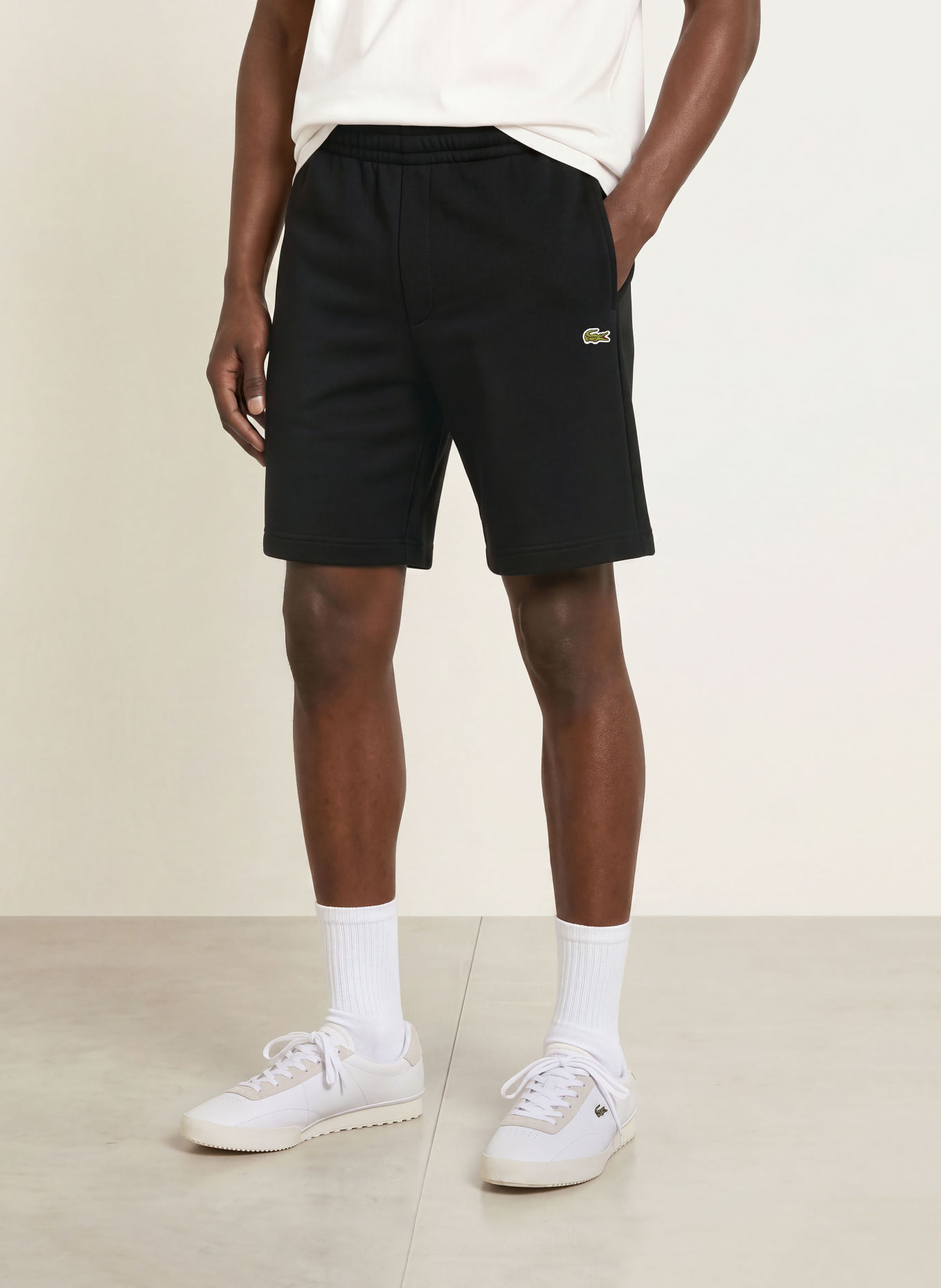 LACOSTE Sweatshort: ZWART