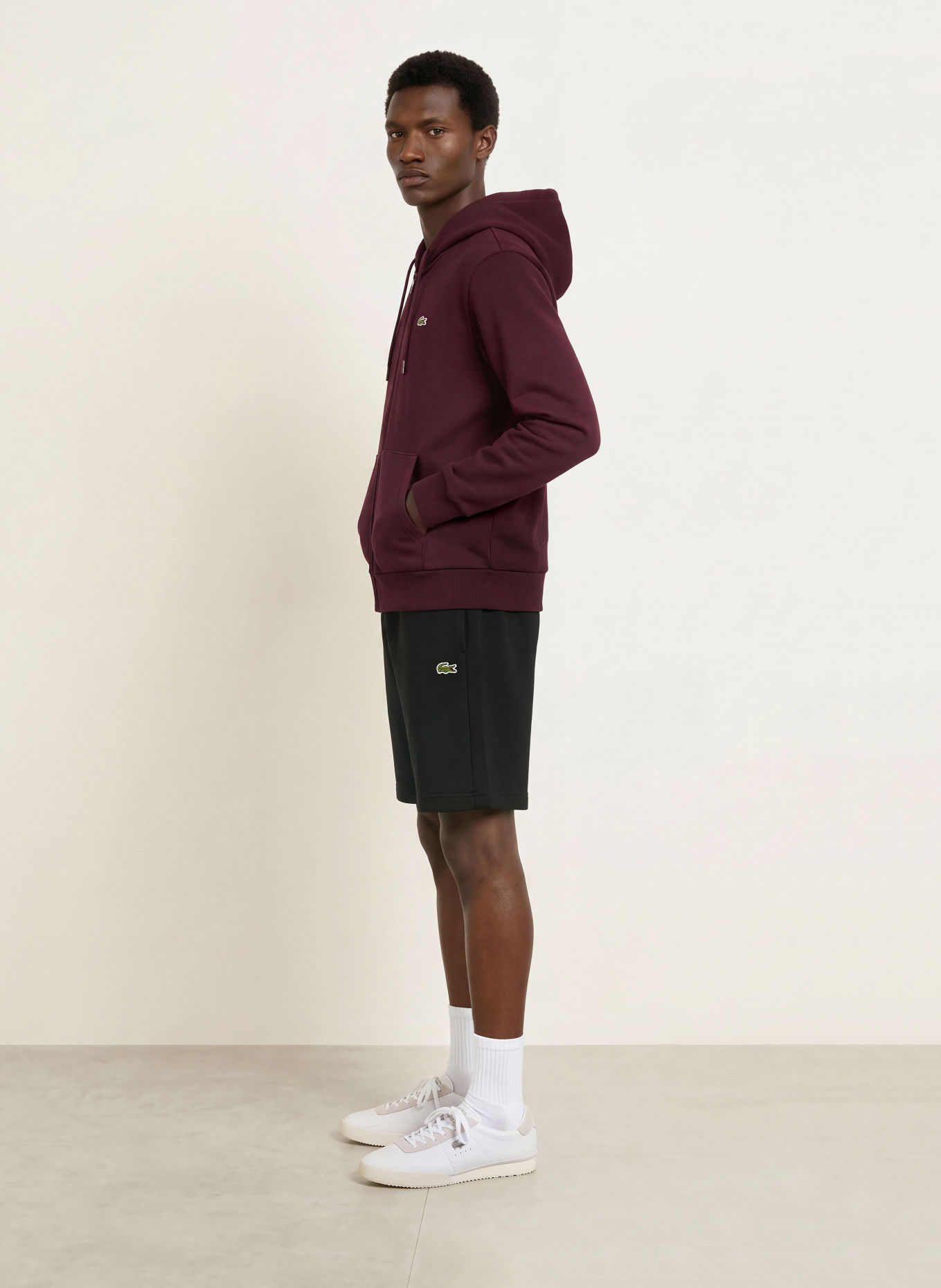 LACOSTE Sweatshort: ZWART