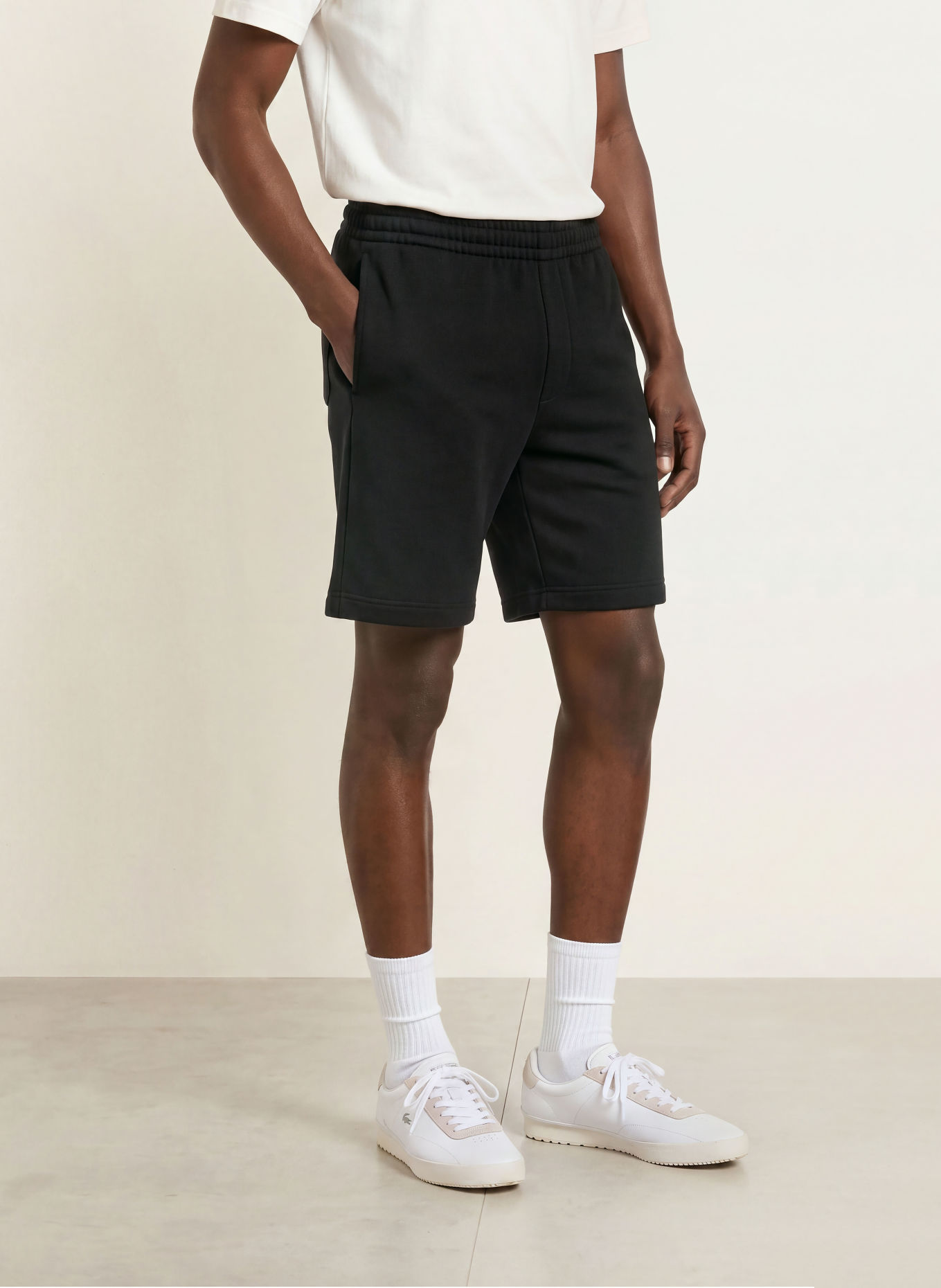 LACOSTE Sweatshort: ZWART
