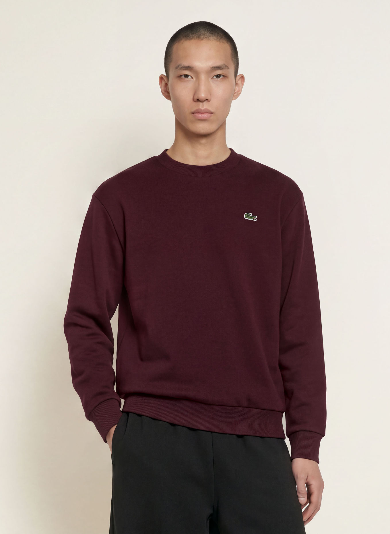 LACOSTE Mikiny: TMAVĚ ČERVENÁ