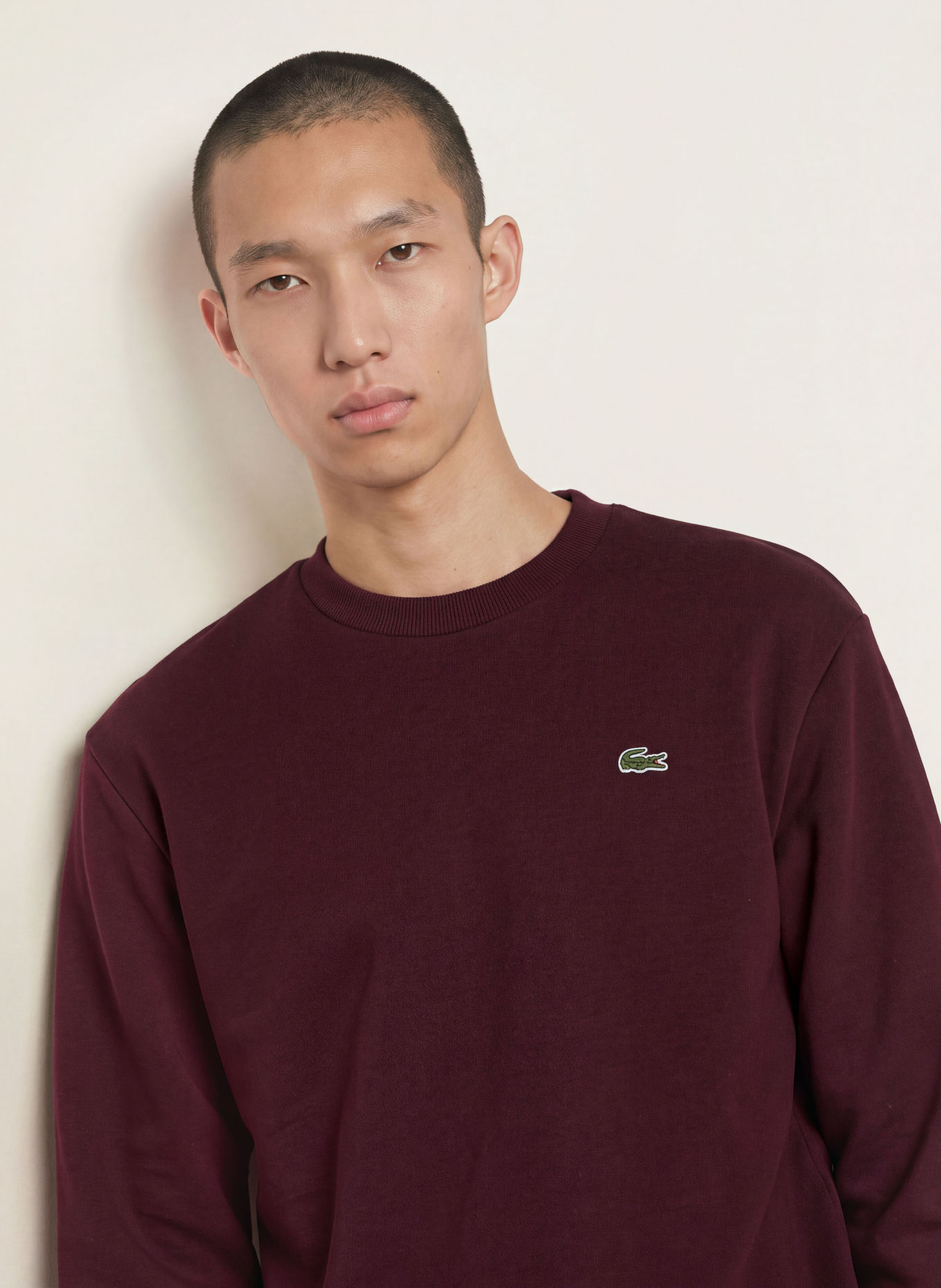 LACOSTE Mikiny: TMAVĚ ČERVENÁ