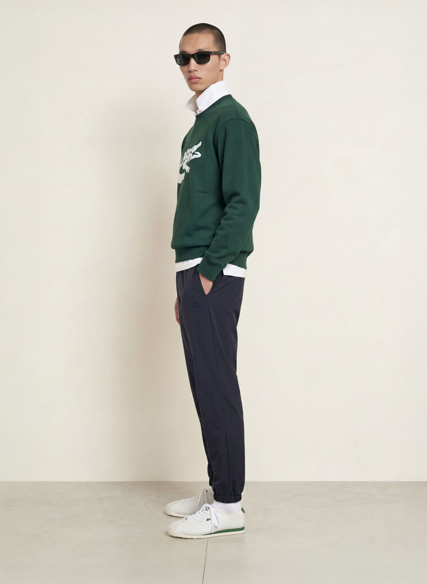 LACOSTE Broek in joggingstijl, regular fit: DONKERBLAUW